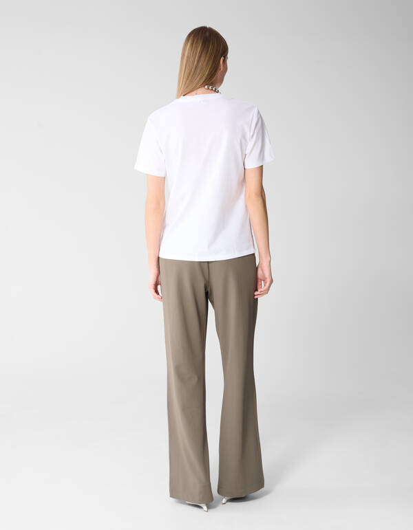 Basis T-shirt Wit SHOEBY WOMEN