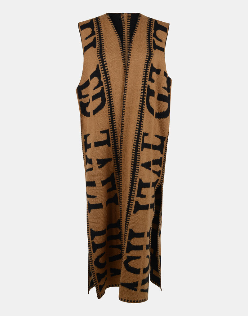 Knit Text Vest