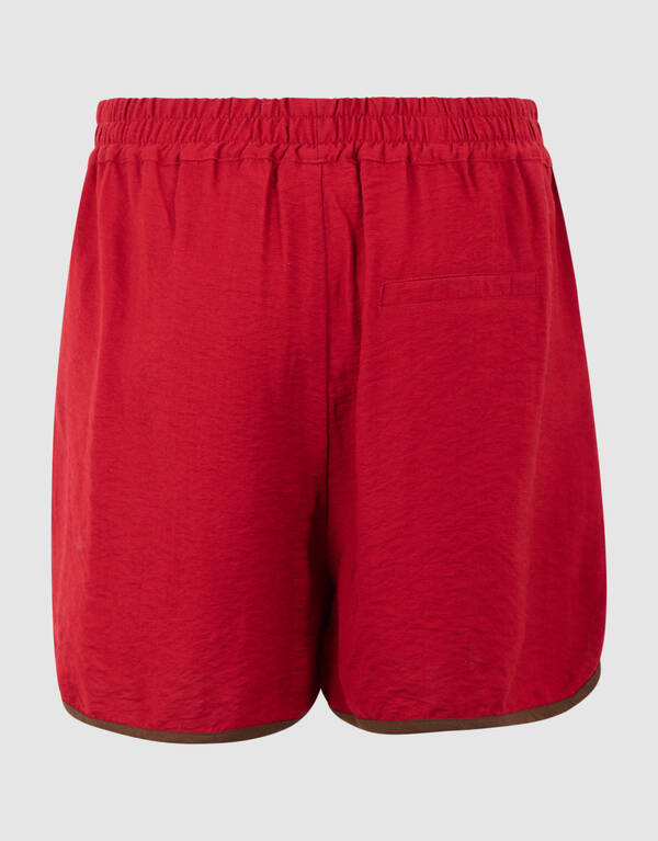 Sporty Strass Short Rood SHOEBY WOMEN