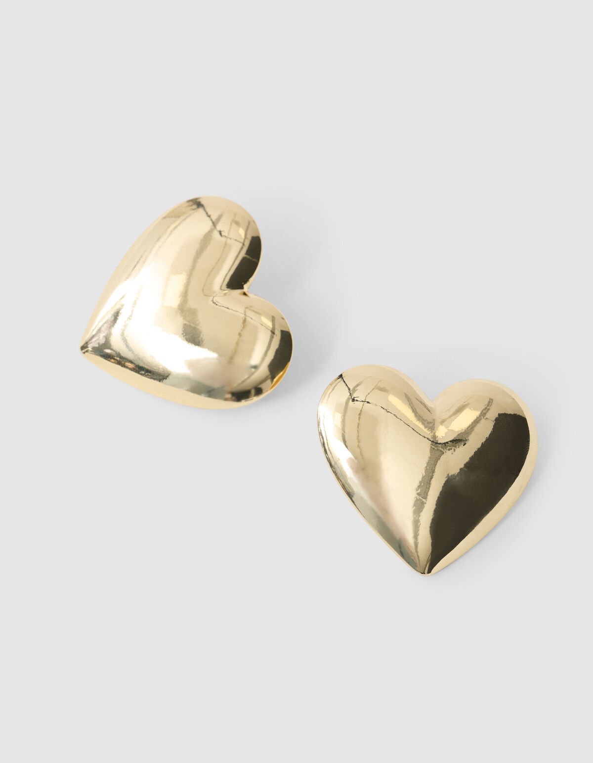 Chunky Heart Oorbellen Goud SHOEBY ACCESSOIRES