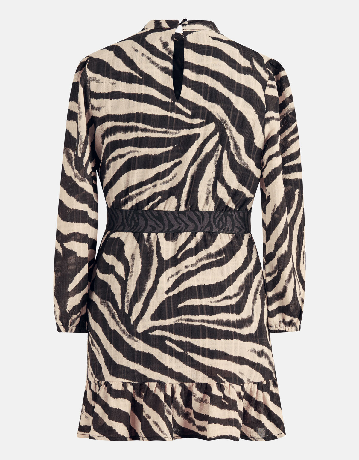 Zebraprint Jurk Zwart/Beige SHOEBY GIRLS