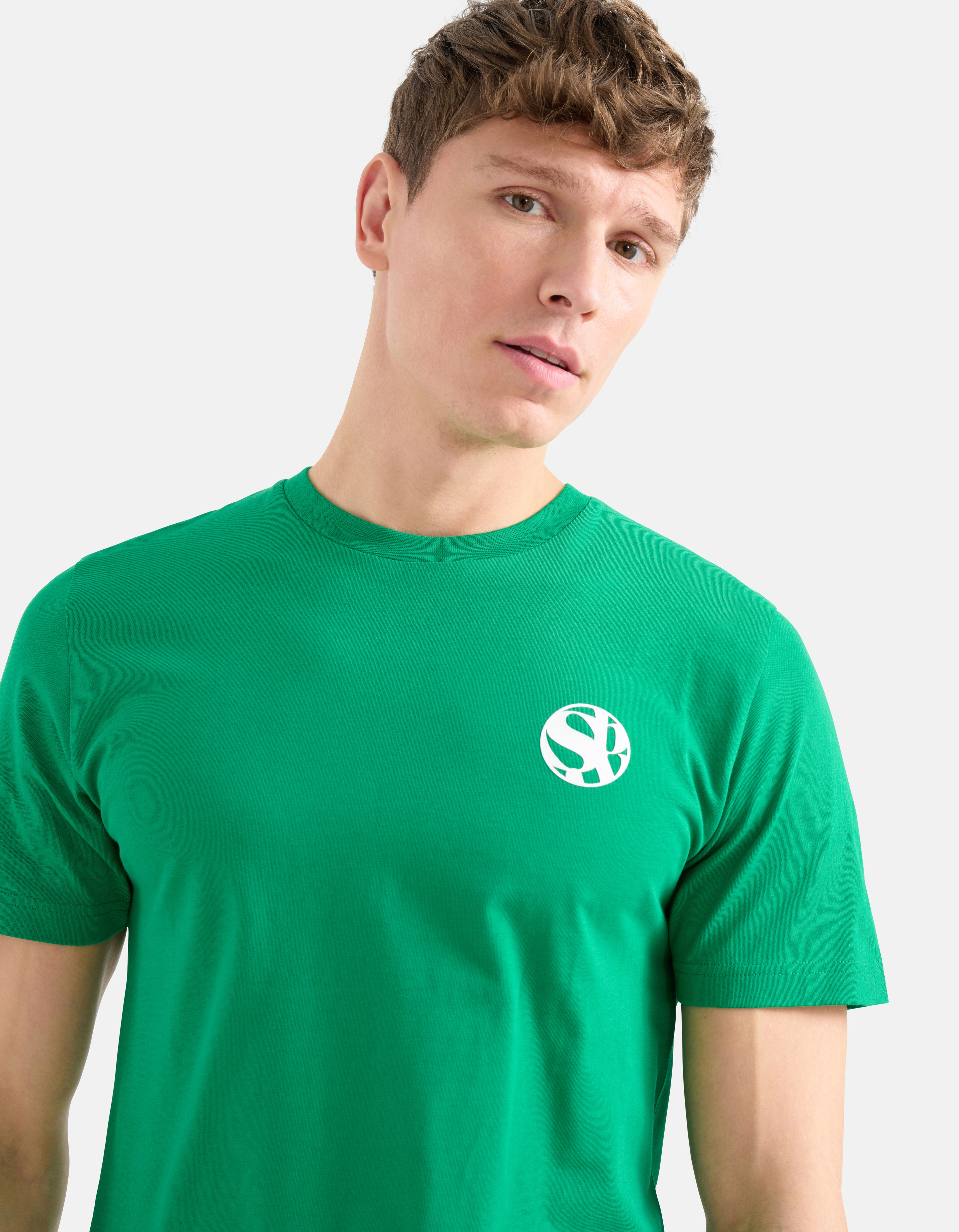 Artwork T-shirt Groen SHOEBY MEN