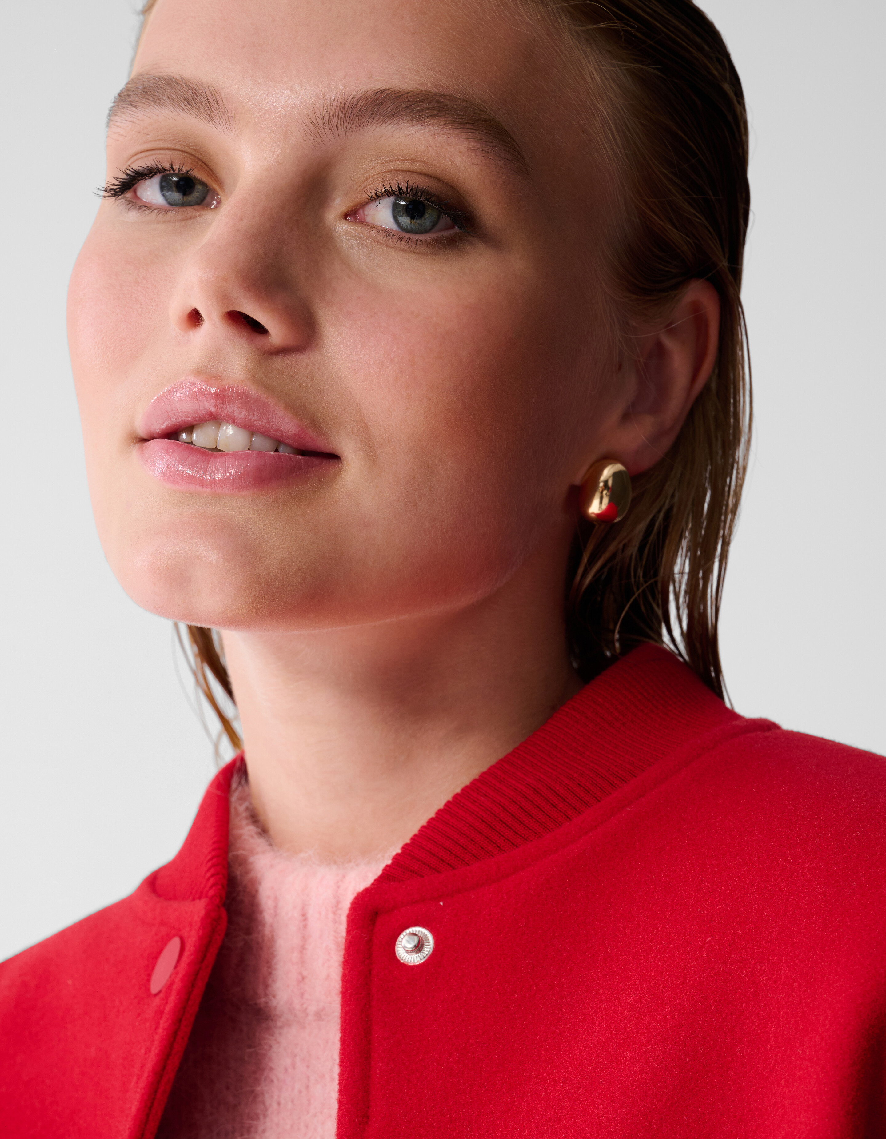 Sporty Oversized Bomber Rood SHOEBY WOMEN