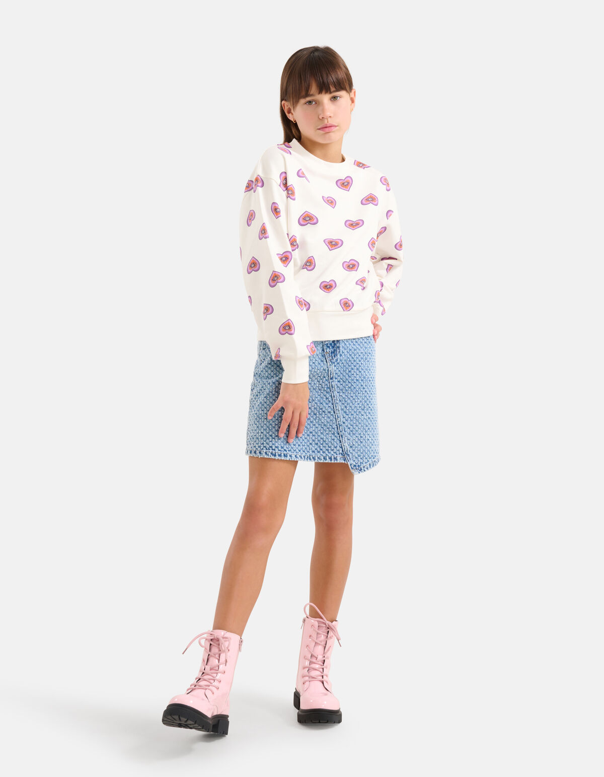 Heart Sweater Wit SHOEBY GIRLS