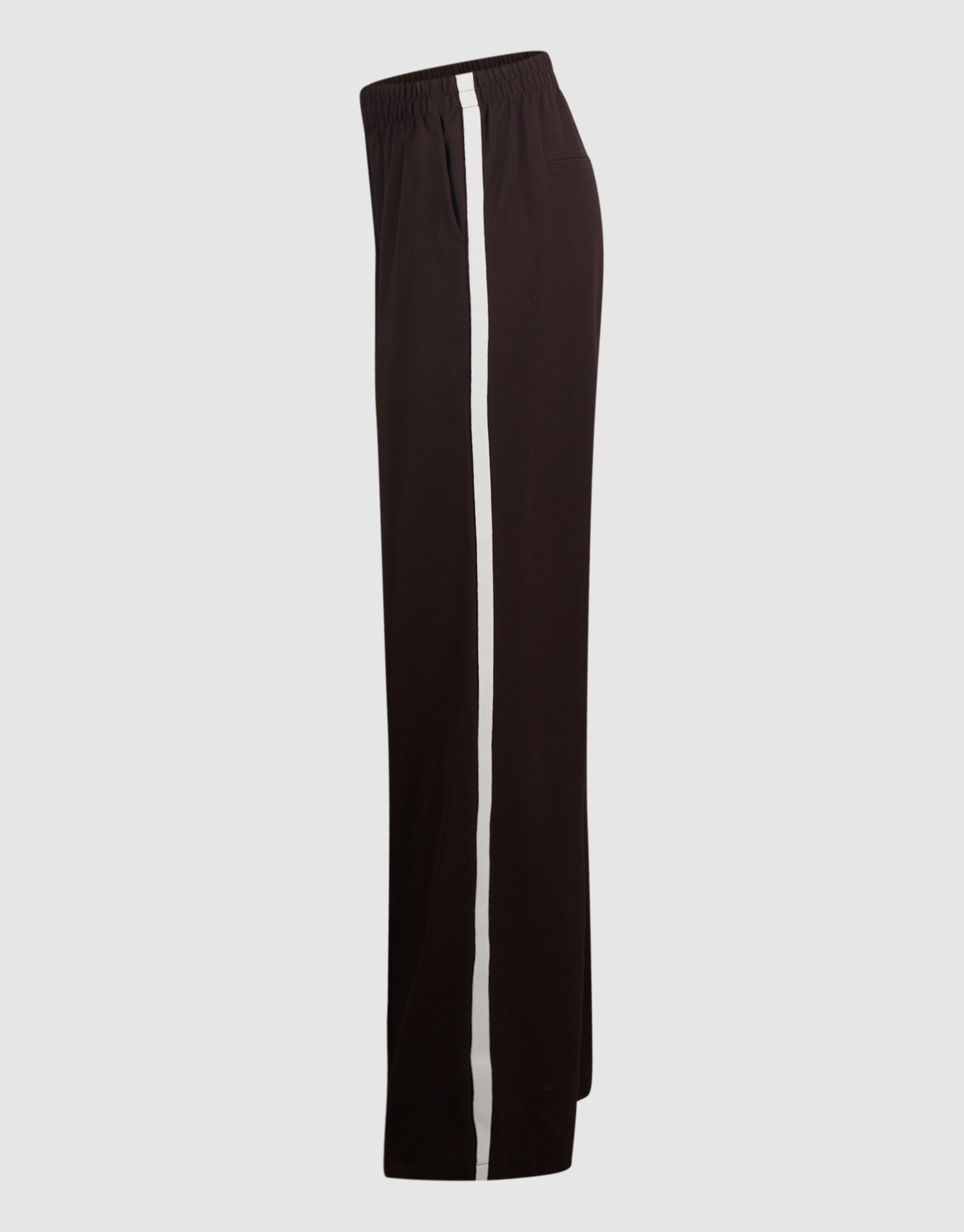 Sporty Wide Leg Broek Donkerbruin SHOEBY WOMEN