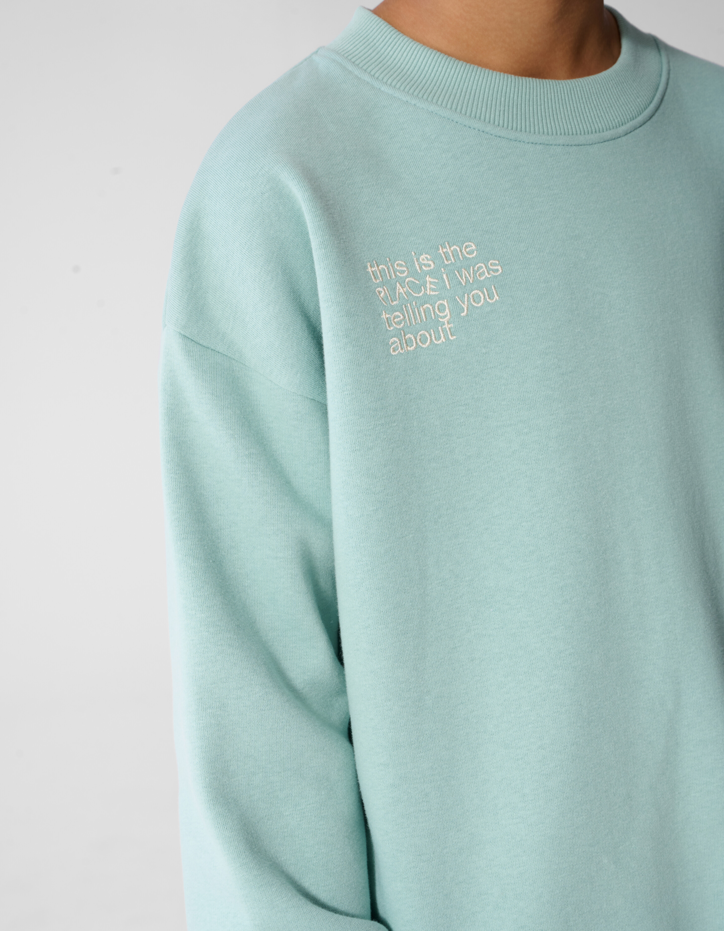 Oversized Artwork Sweater Lichtgroen SHOEBY BOYS
