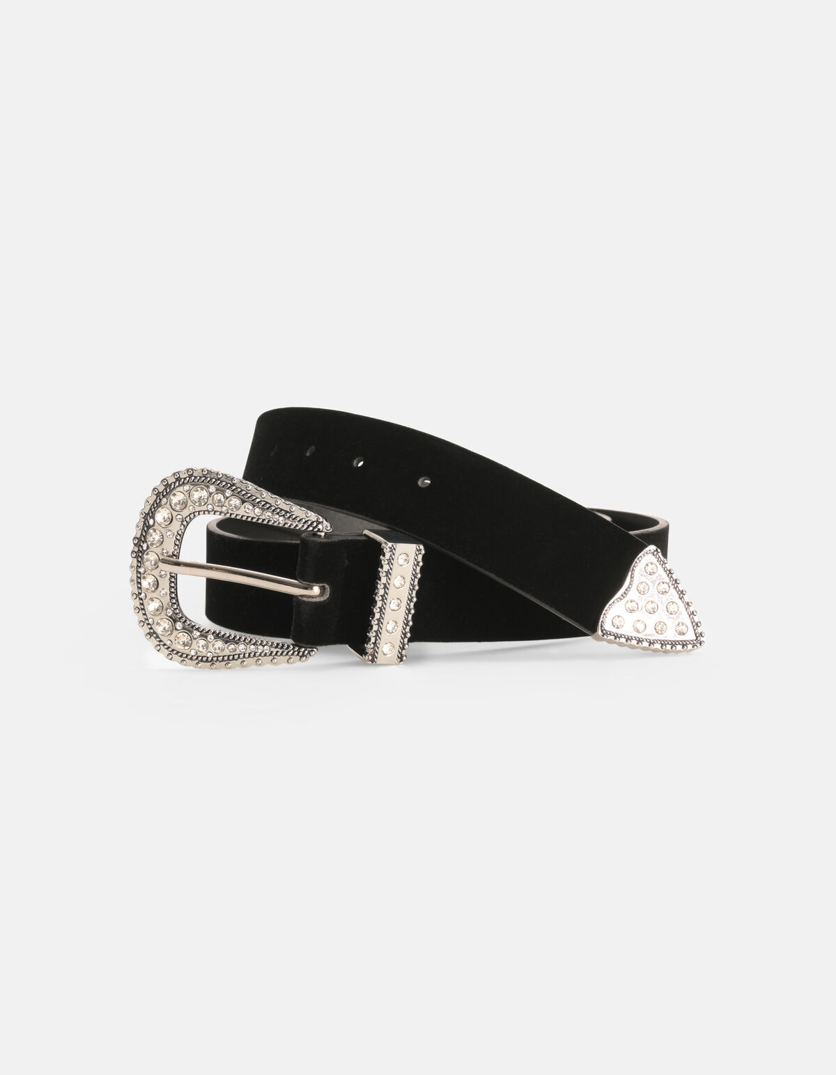 Velvet Strass Buckle Riem SHOEBY ACCESSOIRES