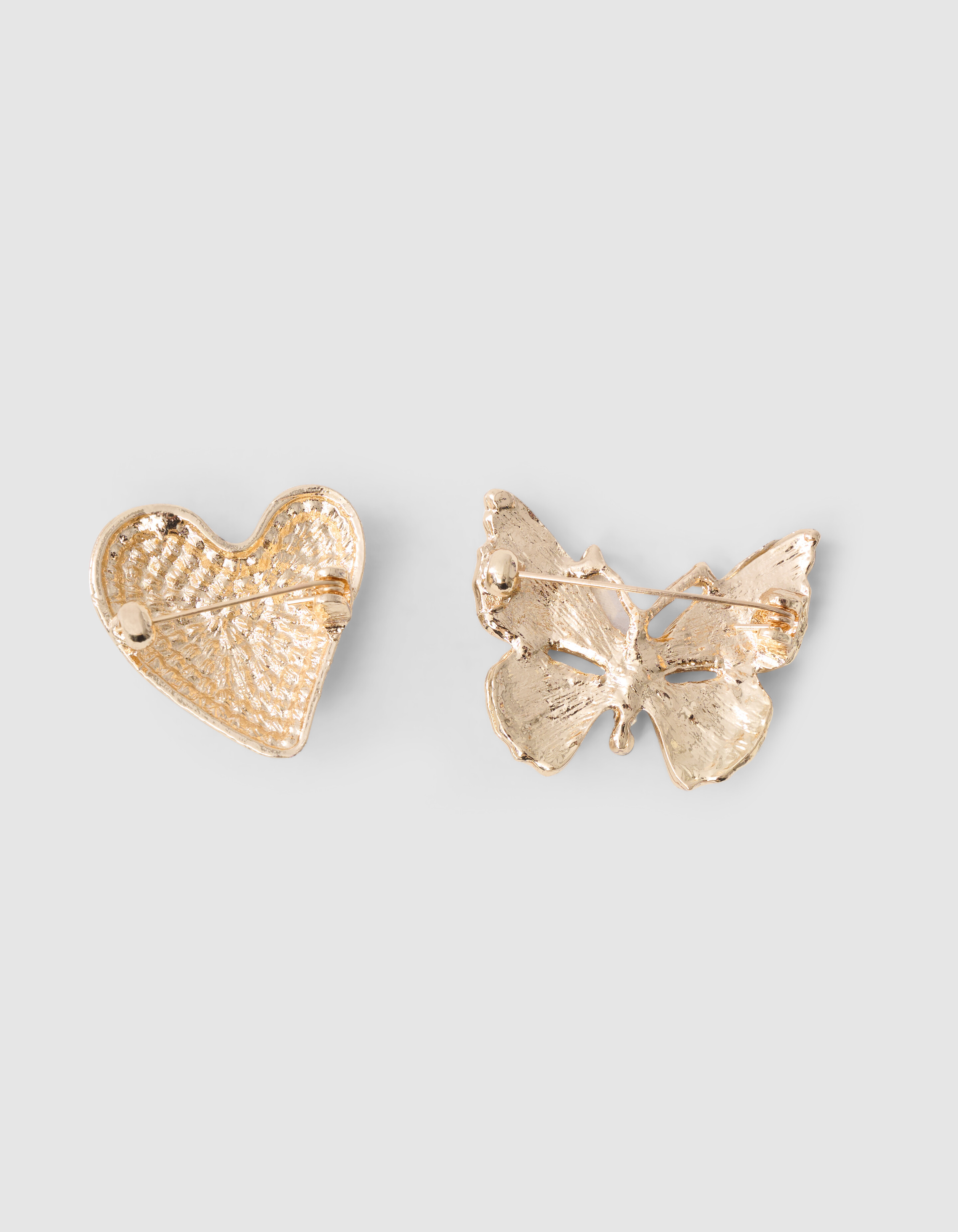 Strass Butterfly Broche Set Blauw SHOEBY ACCESSOIRES