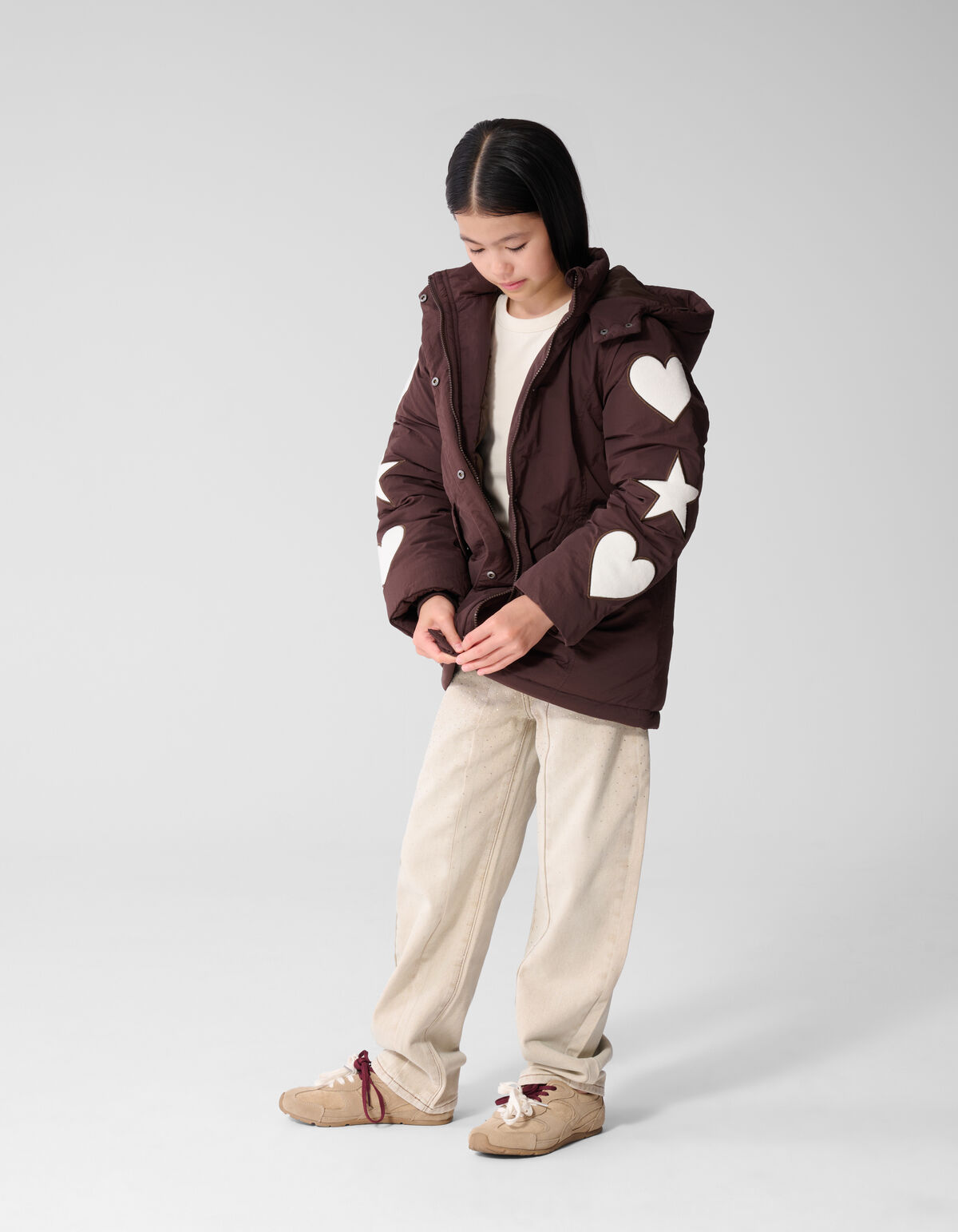 Technische Icon Jas Donkerbruin SHOEBY GIRLS