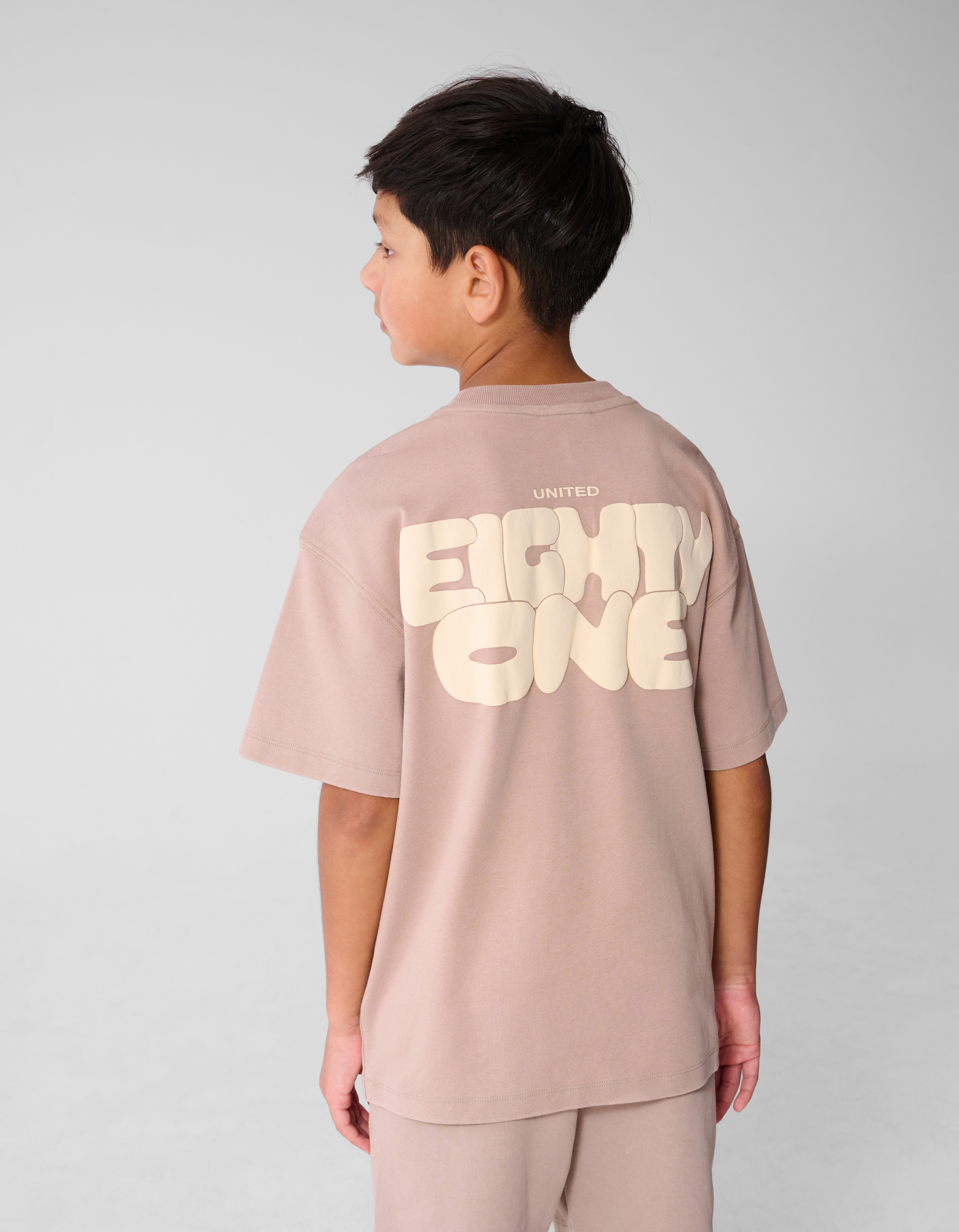 Spark Washed T-shirt Taupe SHOEBY BOYS