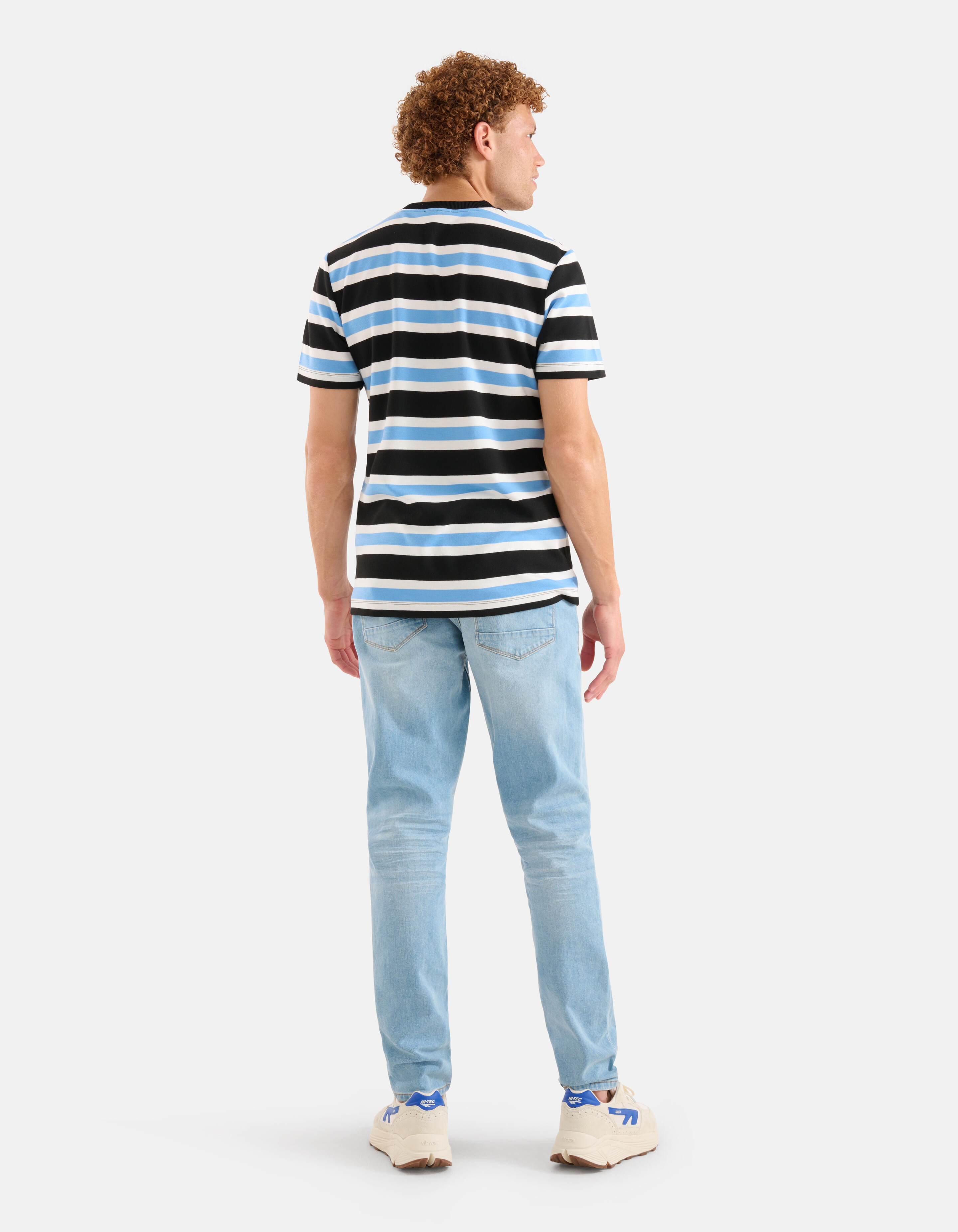 Gestreept T-shirt Blauw SHOEBY MEN