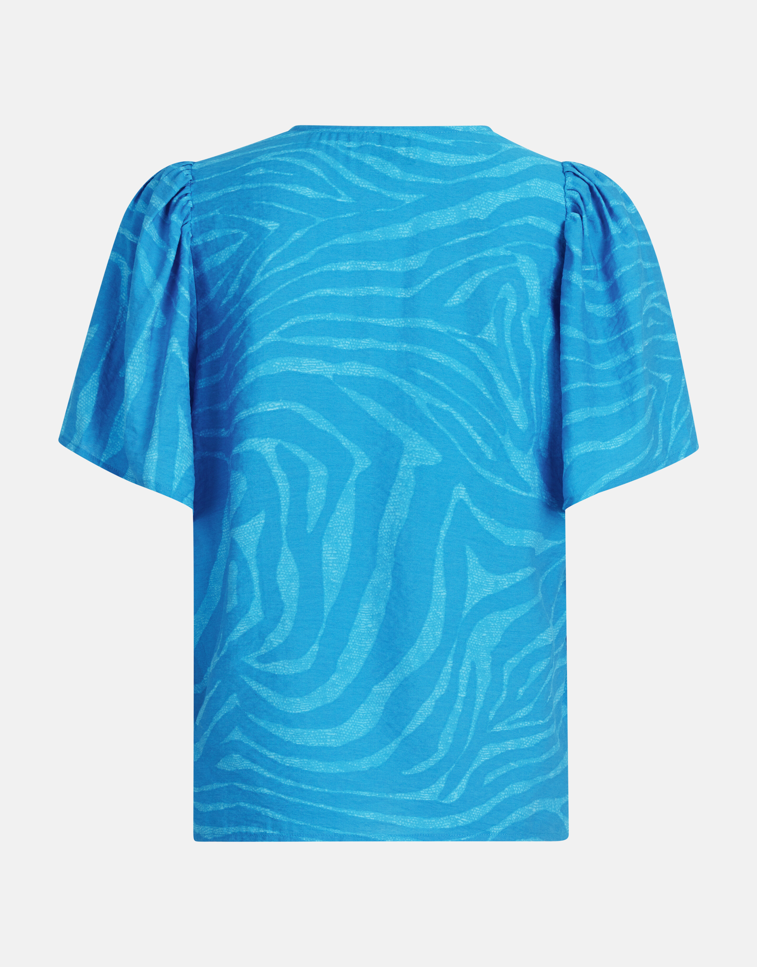 Zebra Print Top Blauw SHOEBY WOMEN