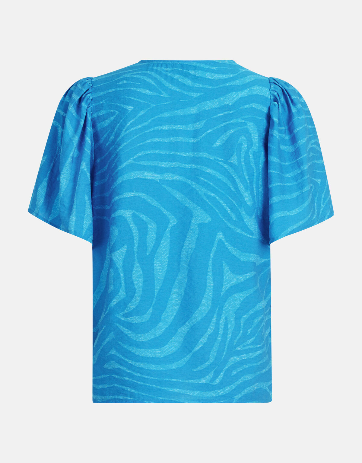 Zebra Print Top Blauw SHOEBY WOMEN
