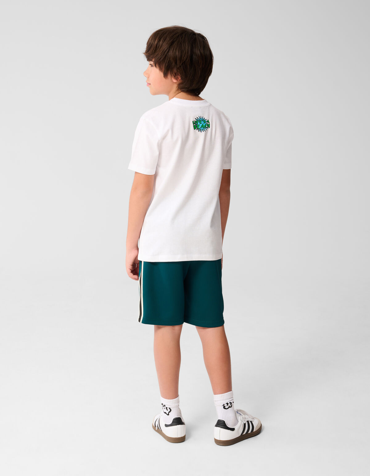 Beach Artwork T-shirt Wit SHOEBY BOYS