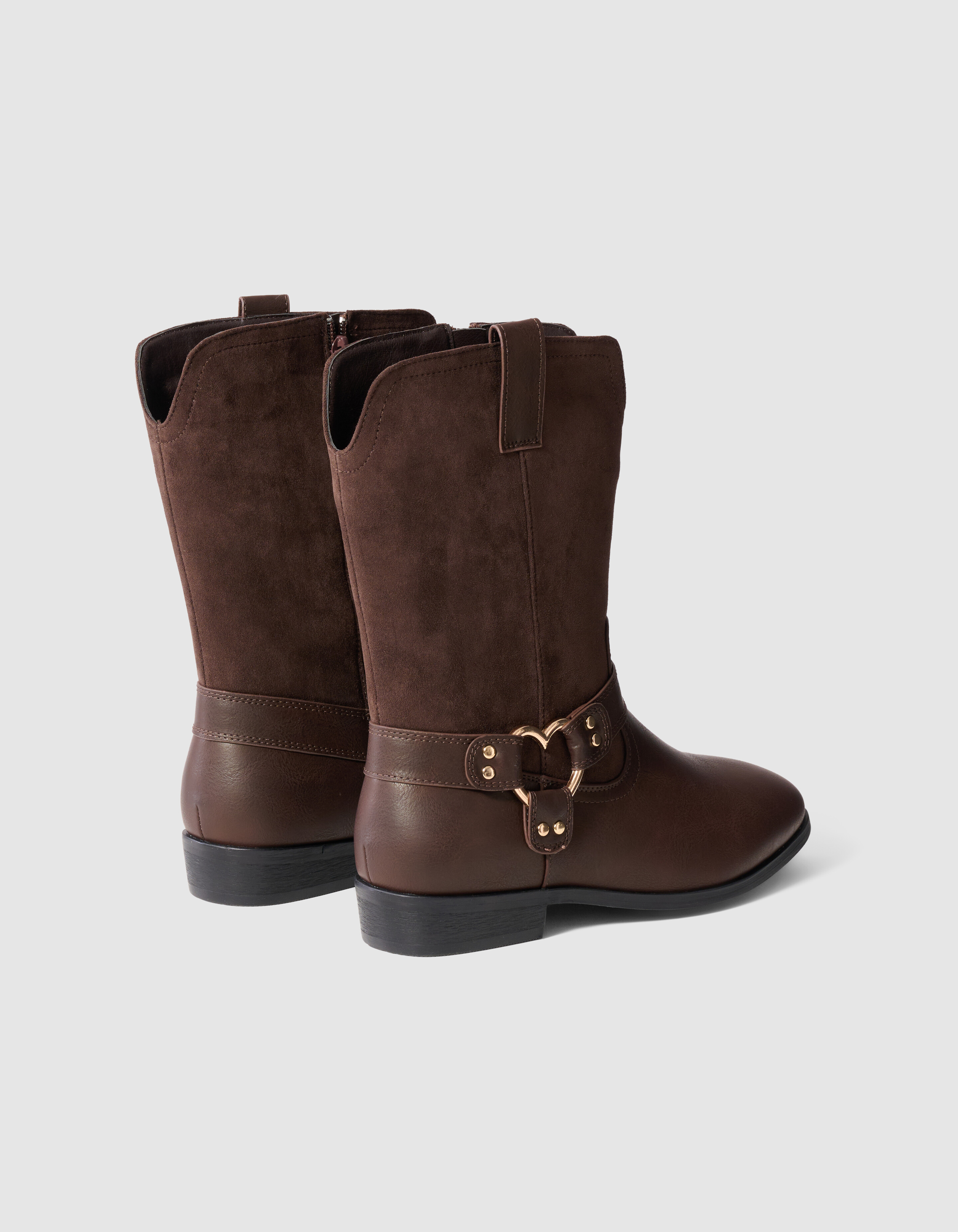 Stitched Western Laarzen Bruin SHOEBY SHOES