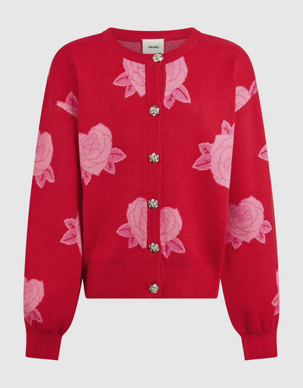 Rose Knit Vest Rood SHOEBY GIRLS