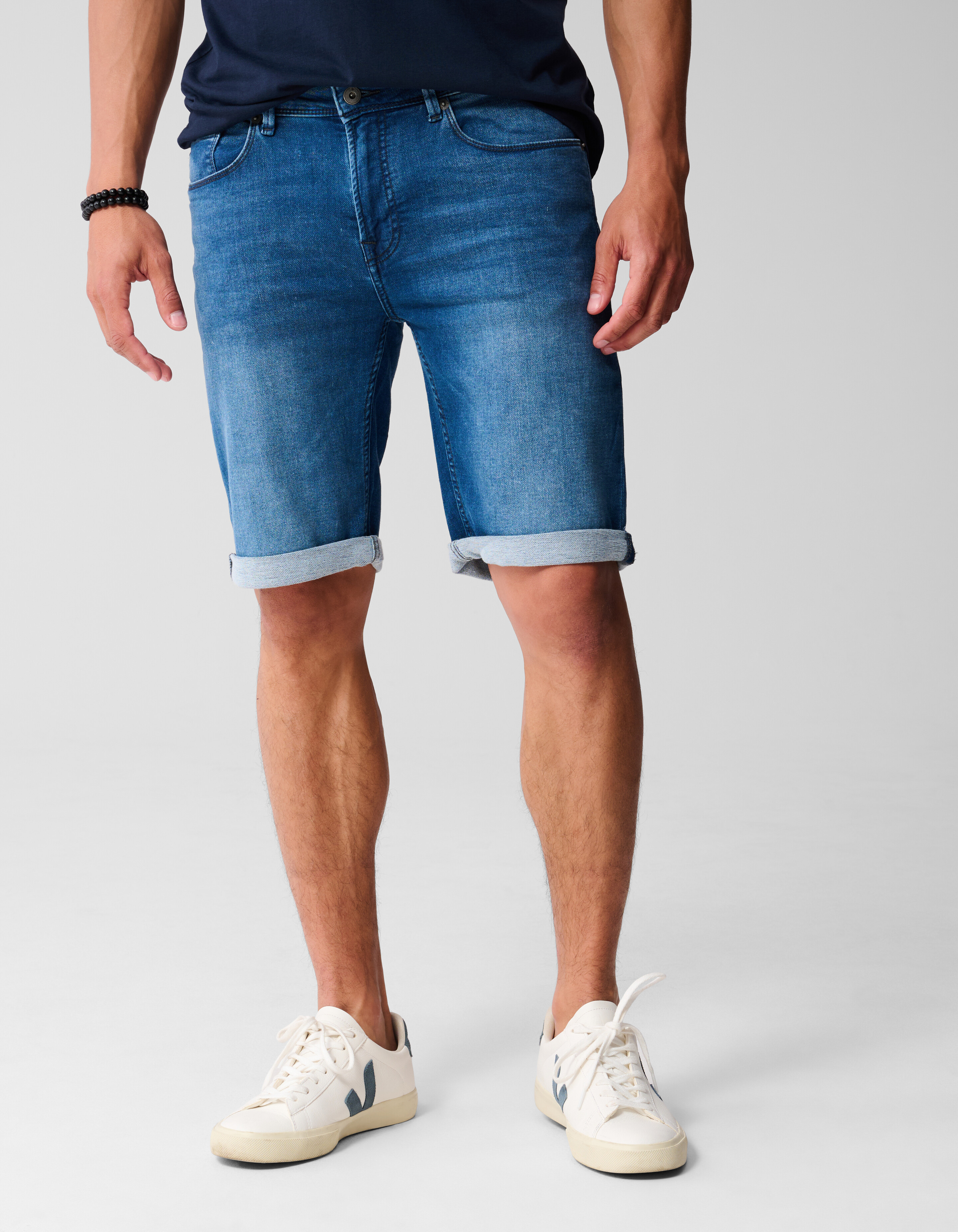 Jog Denim Short Donkerblauw SHOEBY MEN