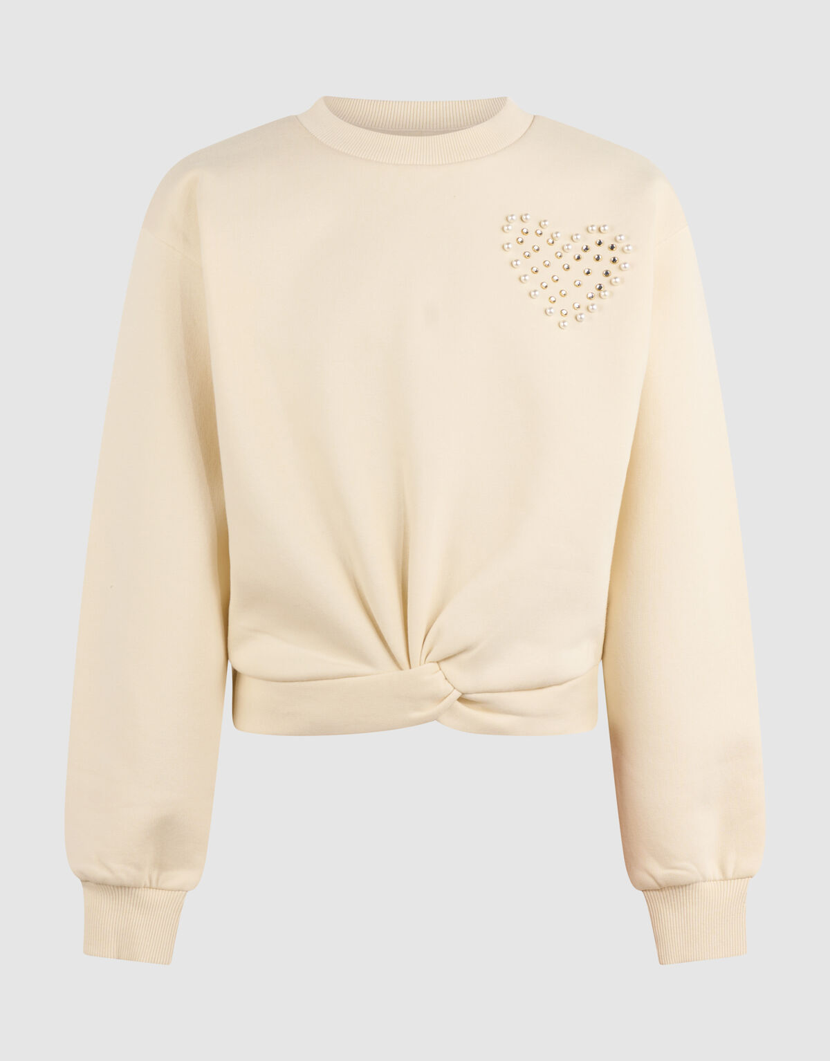 Heart Wrap Sweater Gebroken Wit SHOEBY GIRLS