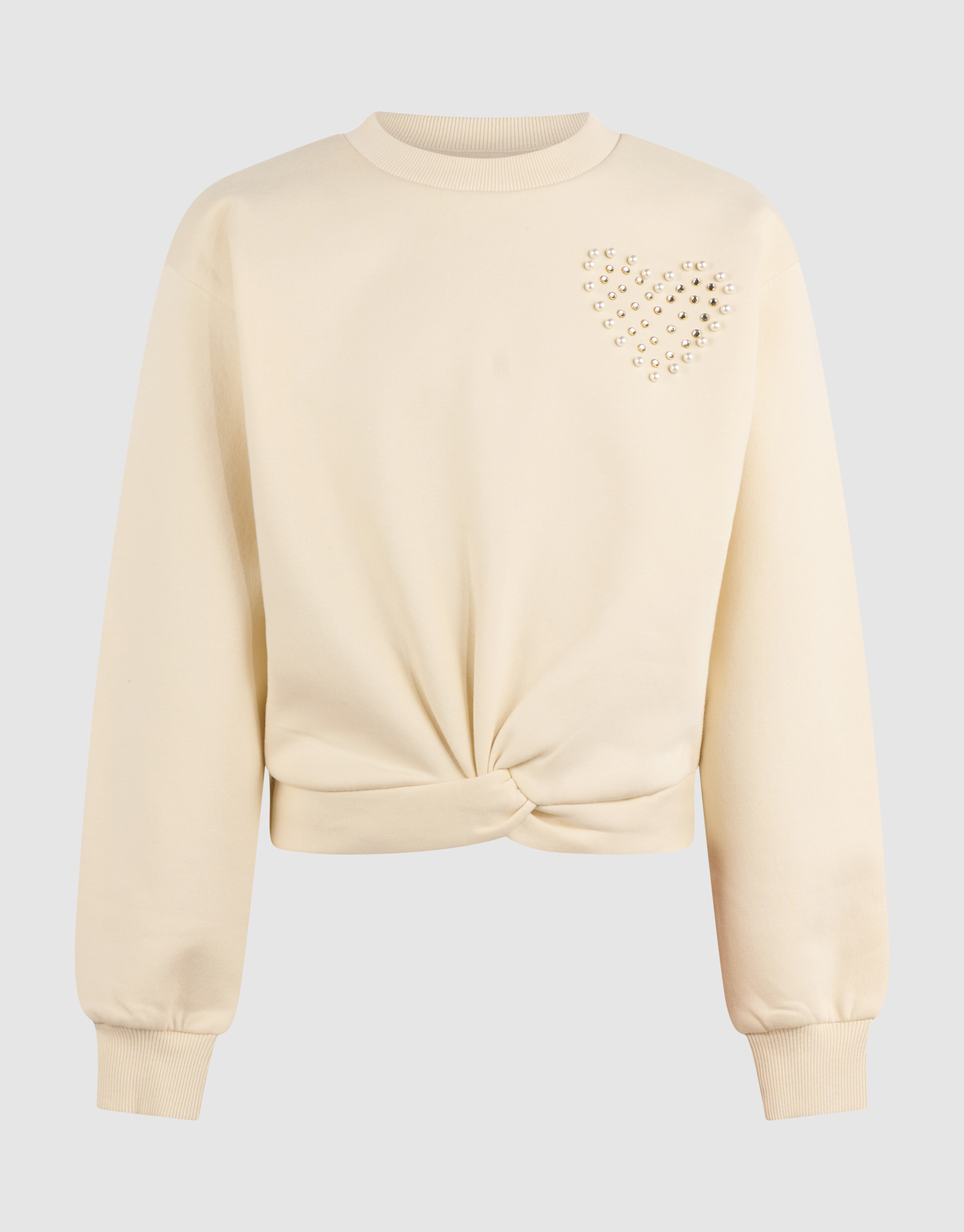 Heart Wrap Sweater Gebroken Wit SHOEBY GIRLS