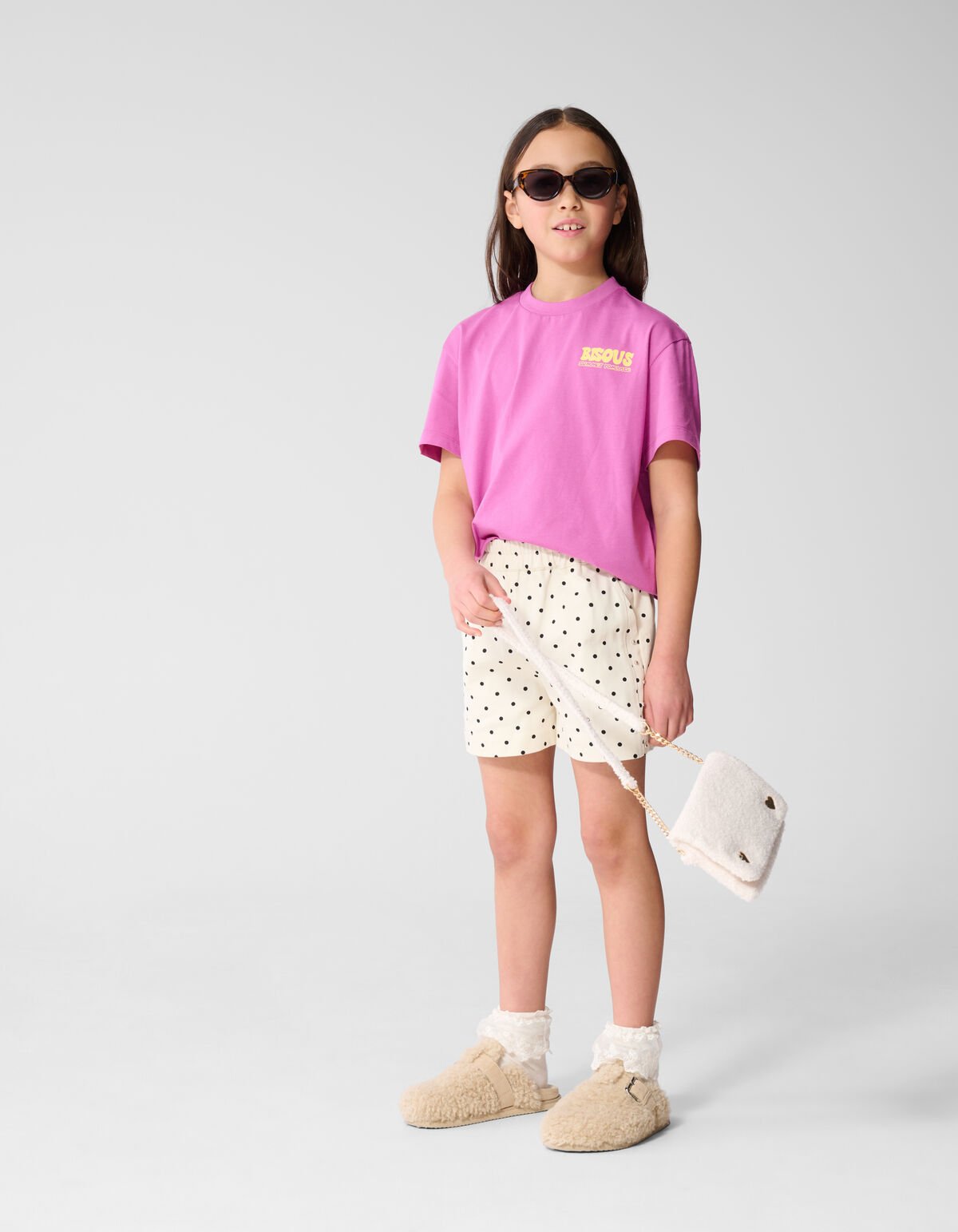 Polkadot Short Gebroken Wit SHOEBY GIRLS
