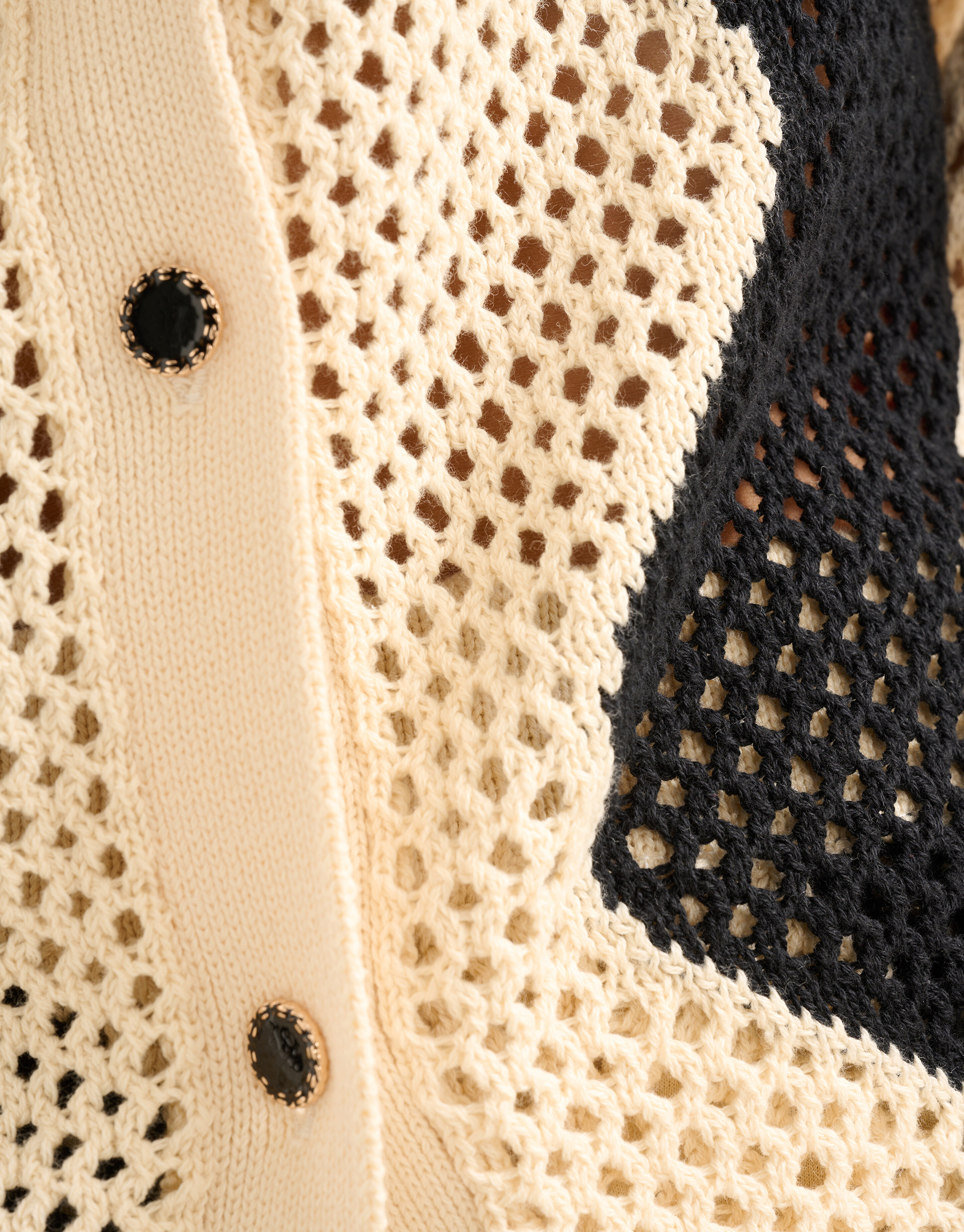 Crochet Blouse Gebroken Wit SHOEBY WOMEN