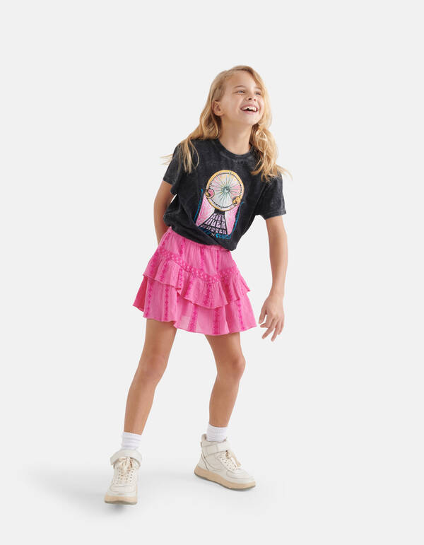 Artwork T-shirt Donkergrijs By Nicolette SHOEBY GIRLS