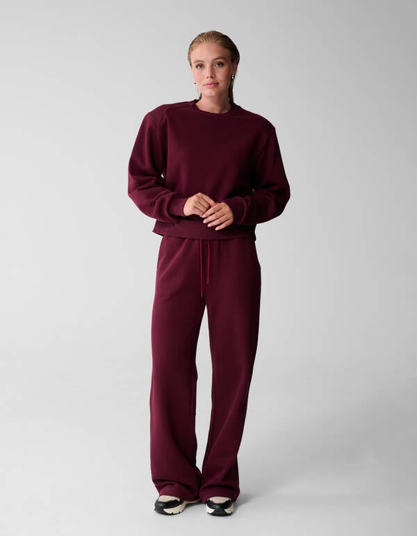 Big Shoulder Sweater Donkerrood SHOEBY WOMEN