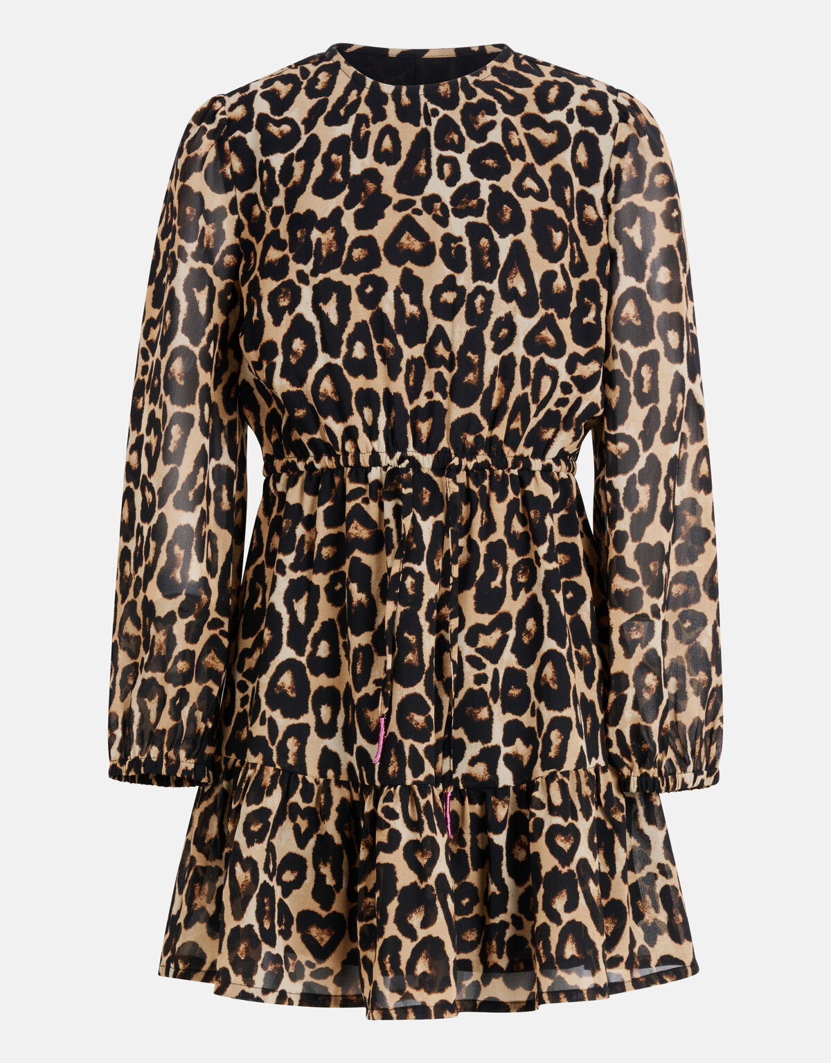 Leopard Print Jurk Bruin SHOEBY GIRLS