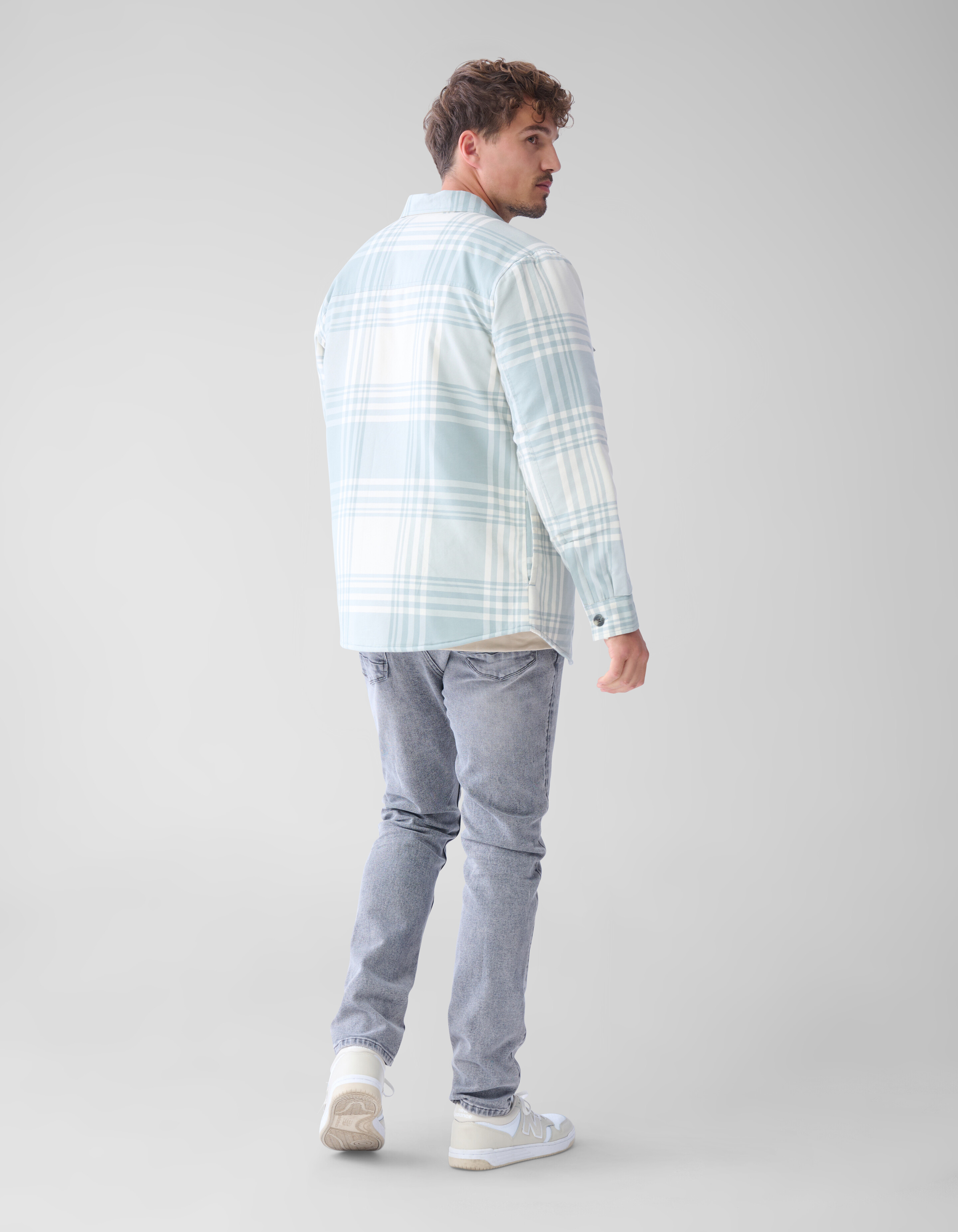 Soft Padded Overshirt Gebroken Wit SHOEBY MEN