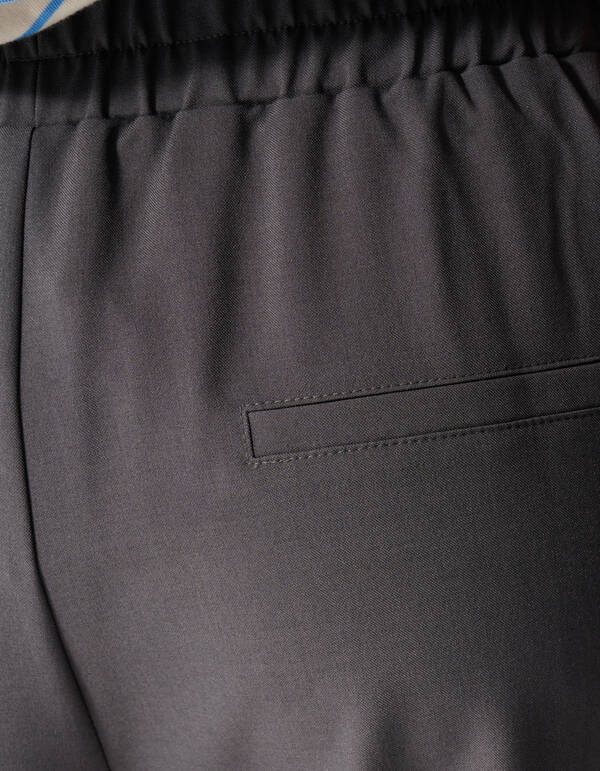 Pleat Balloon Fit Broek Grijs SHOEBY WOMEN