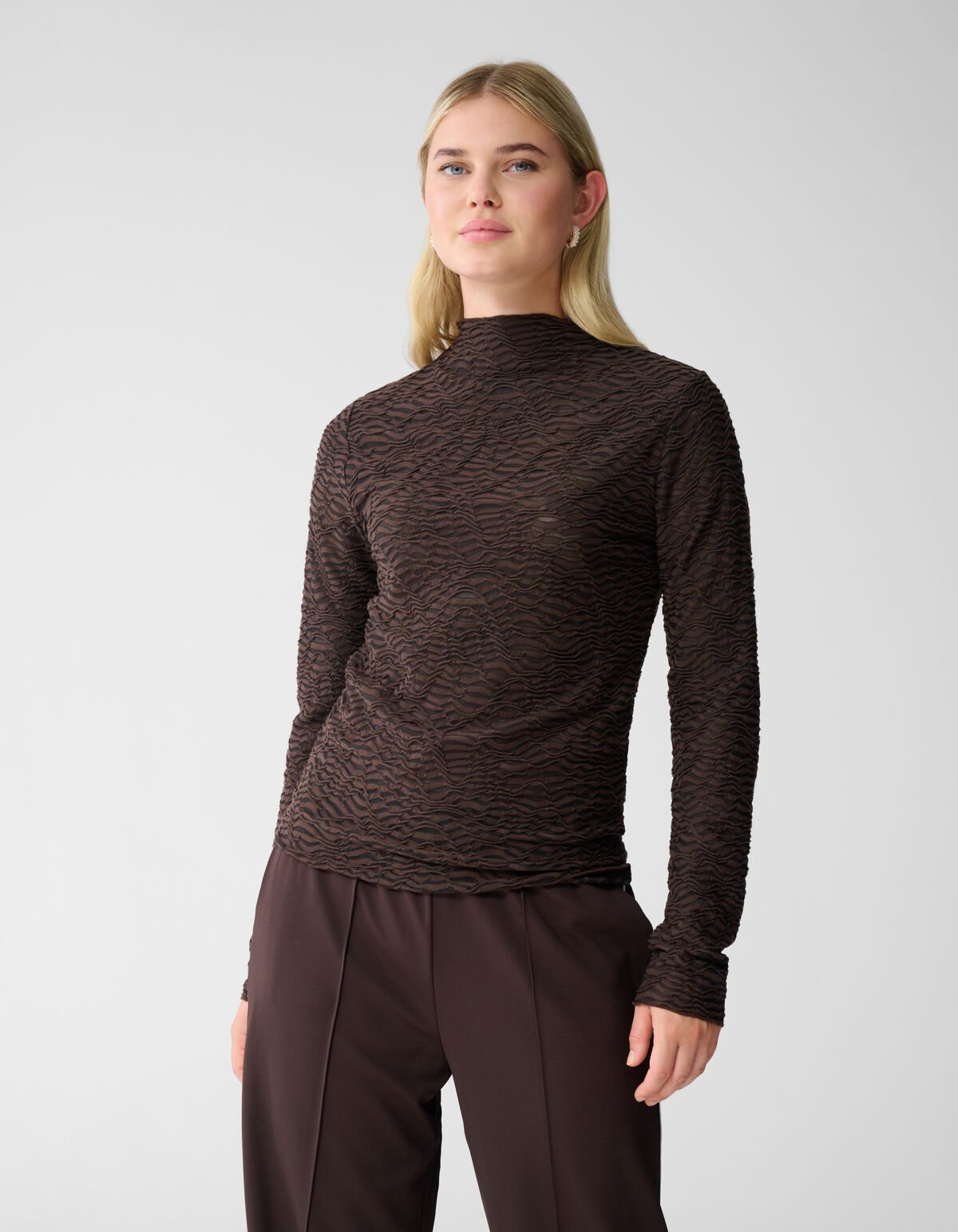 Crinkle Top Donkerbruin SHOEBY WOMEN