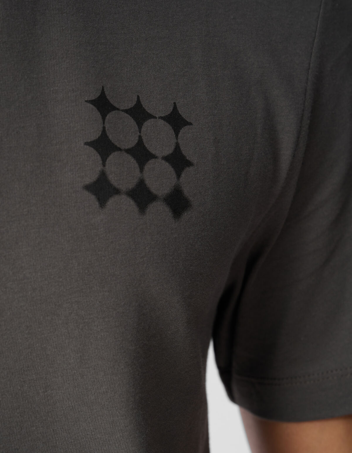 Multi Sparkle Artwork T-shirt Donkergroen SHOEBY MEN