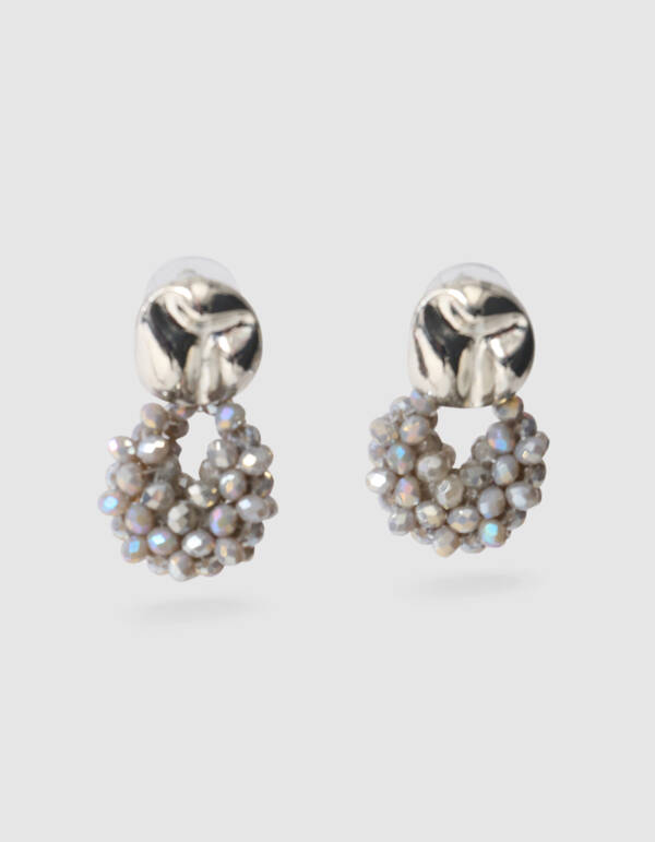 Beaded Roundy Oorbellen Zilver SHOEBY ACCESSOIRES