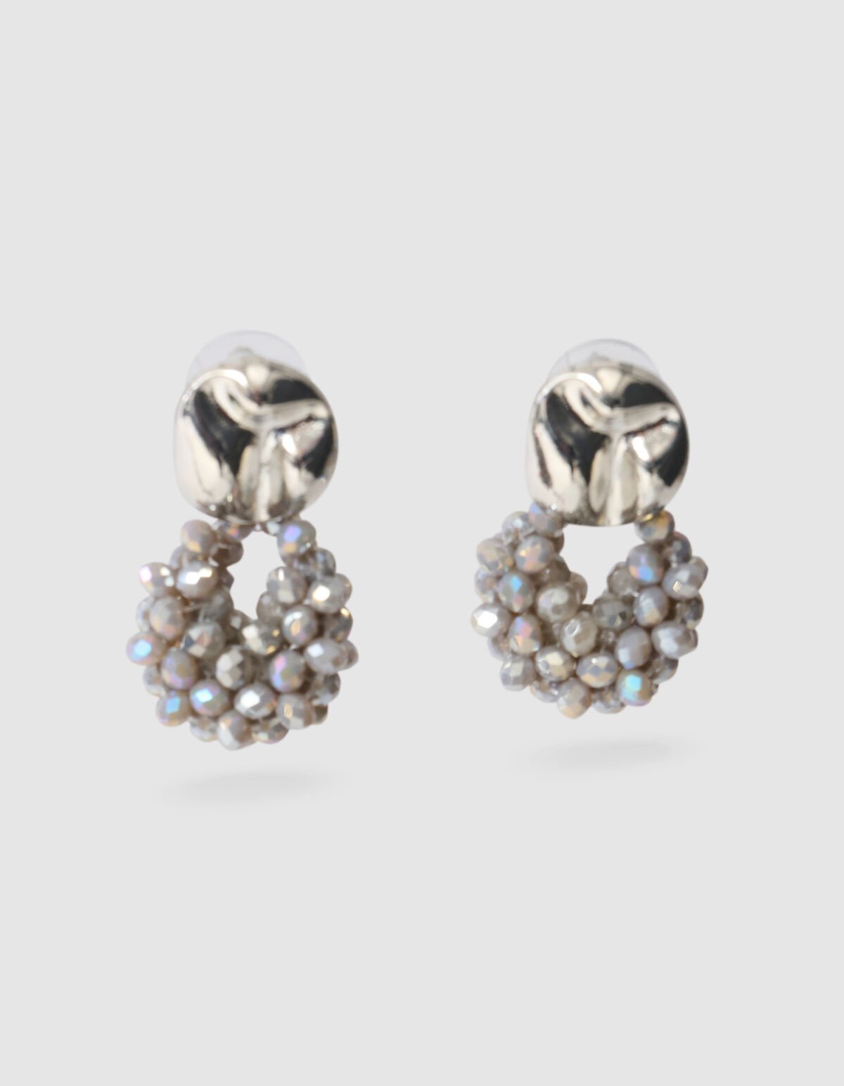 Beaded Roundy Oorbellen Zilver SHOEBY ACCESSOIRES