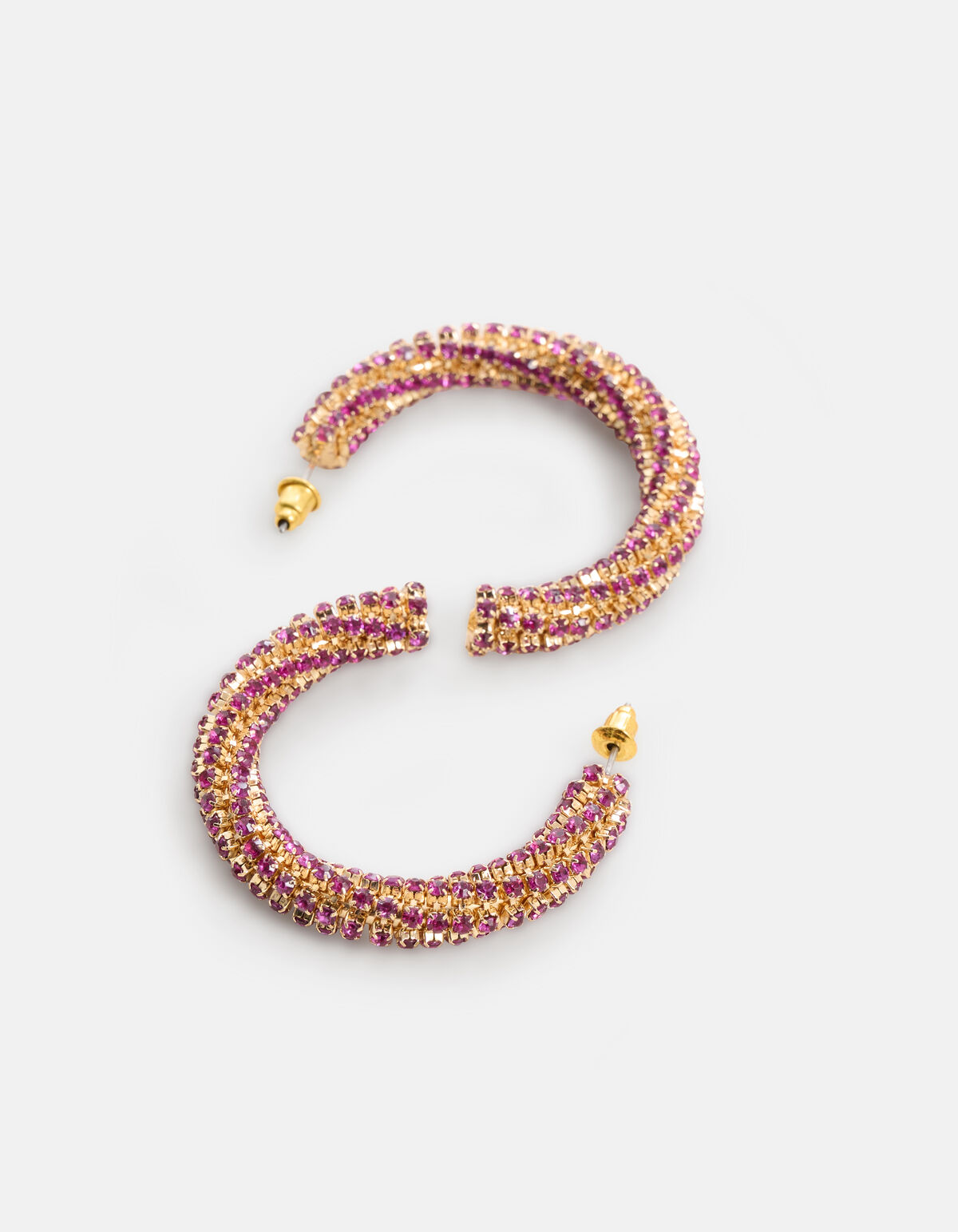 Strass Oorbellen Roze SHOEBY ACCESSOIRES