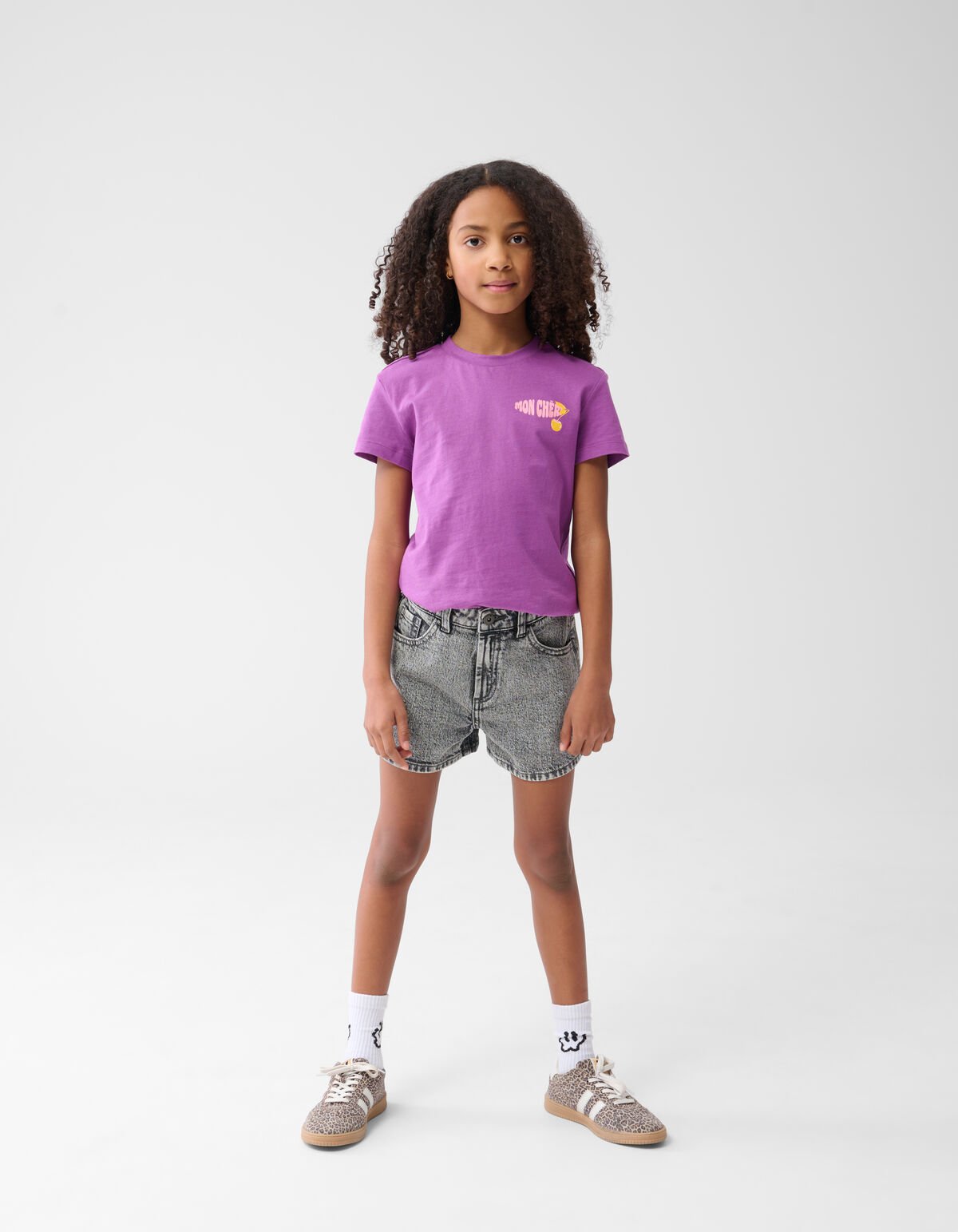 Strass Denim Short Grijs SHOEBY GIRLS