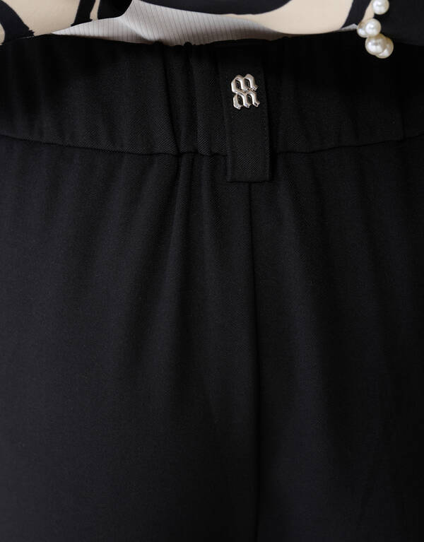 Wide Leg Fit Broek Zwart By Mieke SHOEBY WOMEN