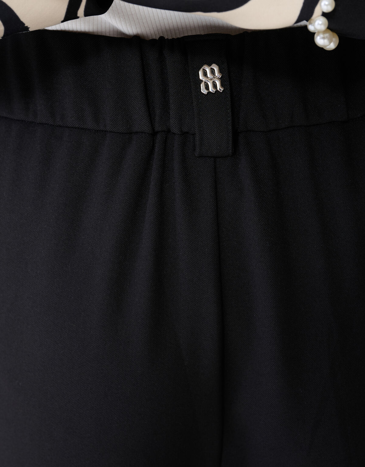 Wide Leg Fit Broek Zwart By Mieke SHOEBY WOMEN