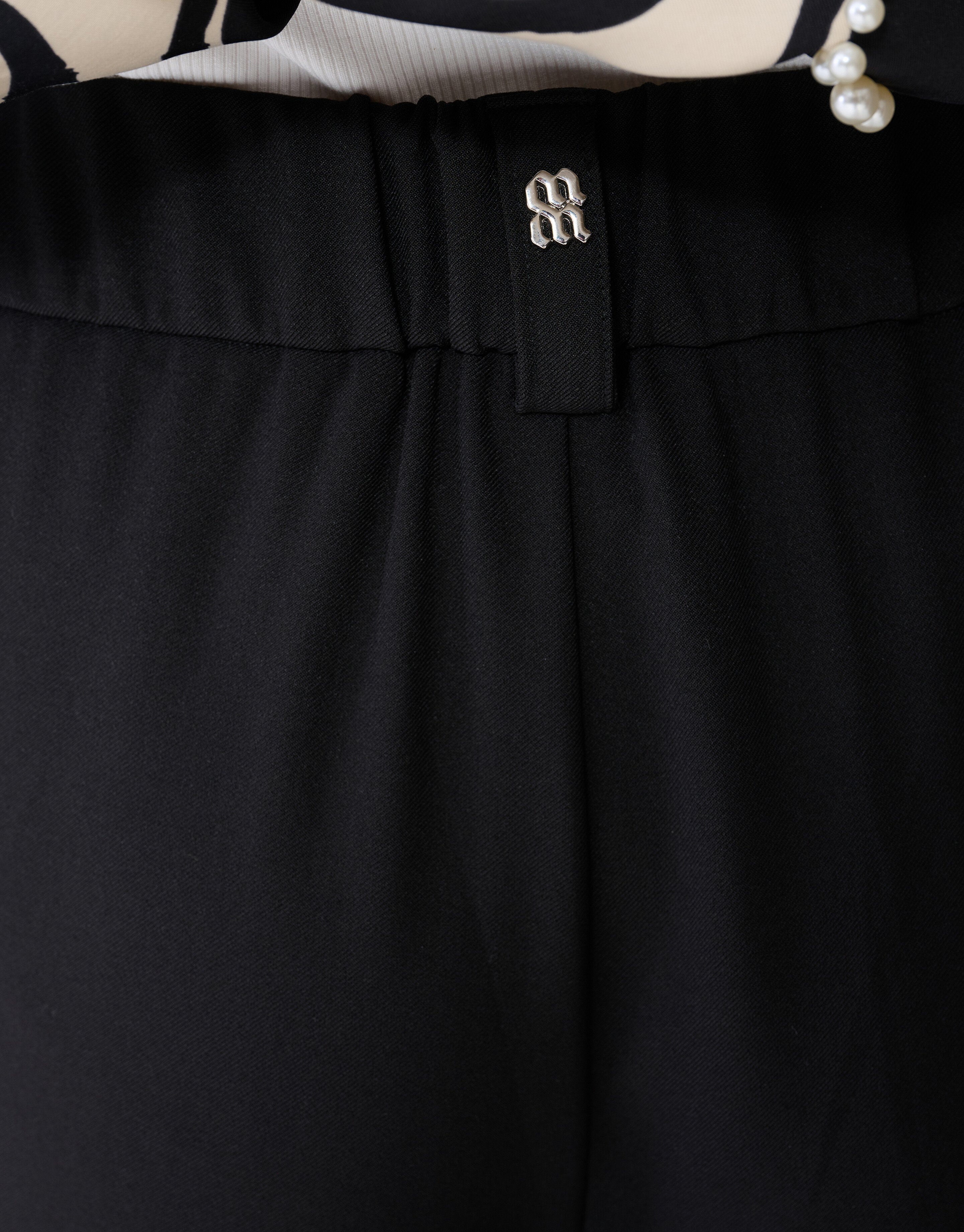 Wide Leg Fit Broek Zwart By Mieke SHOEBY WOMEN