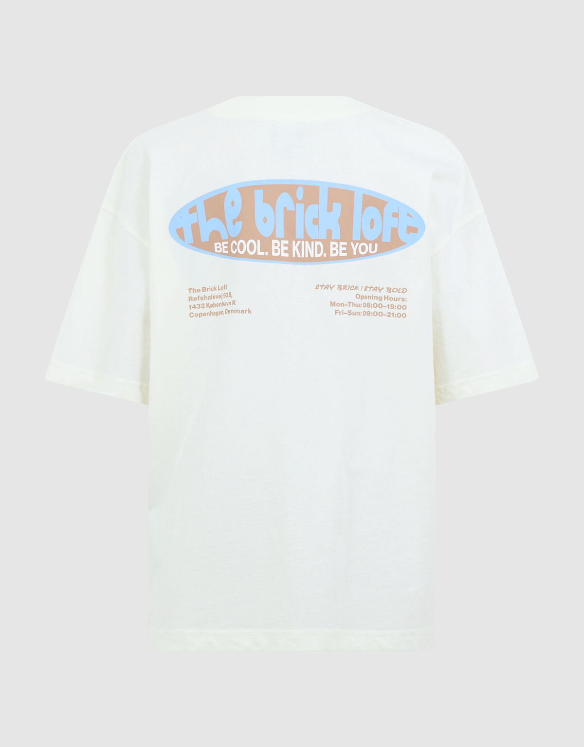 Brick Artwork T-shirt Gebroken Wit SHOEBY BOYS