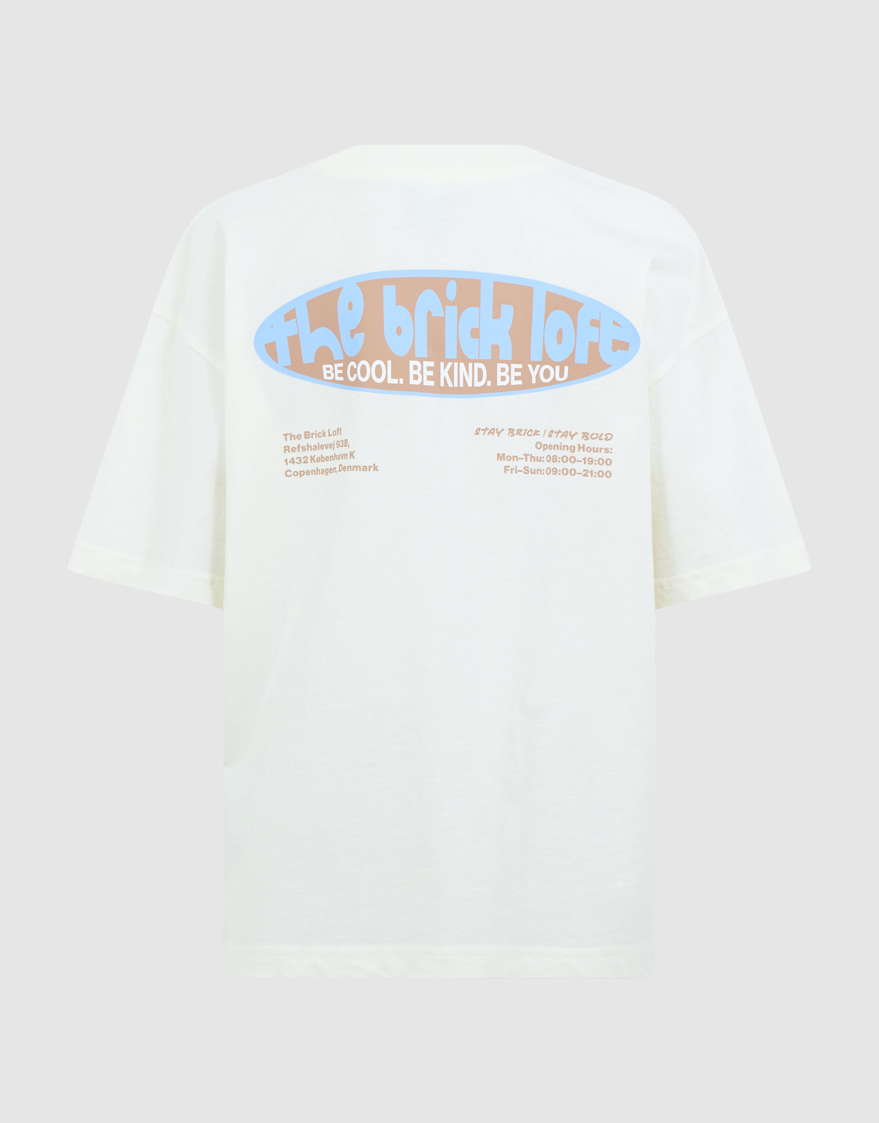 Brick Artwork T-shirt Gebroken Wit SHOEBY BOYS