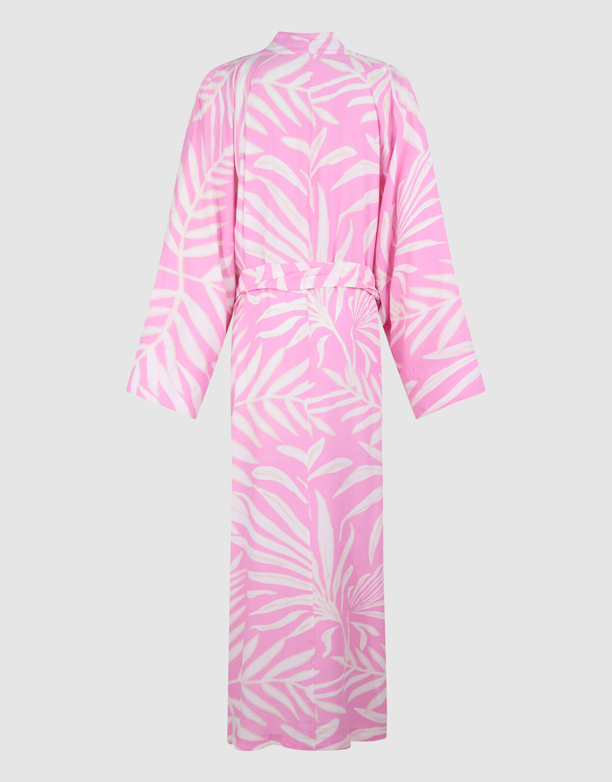 Printed Kimono Maxi Jurk Lichtroze SHOEBY WOMEN