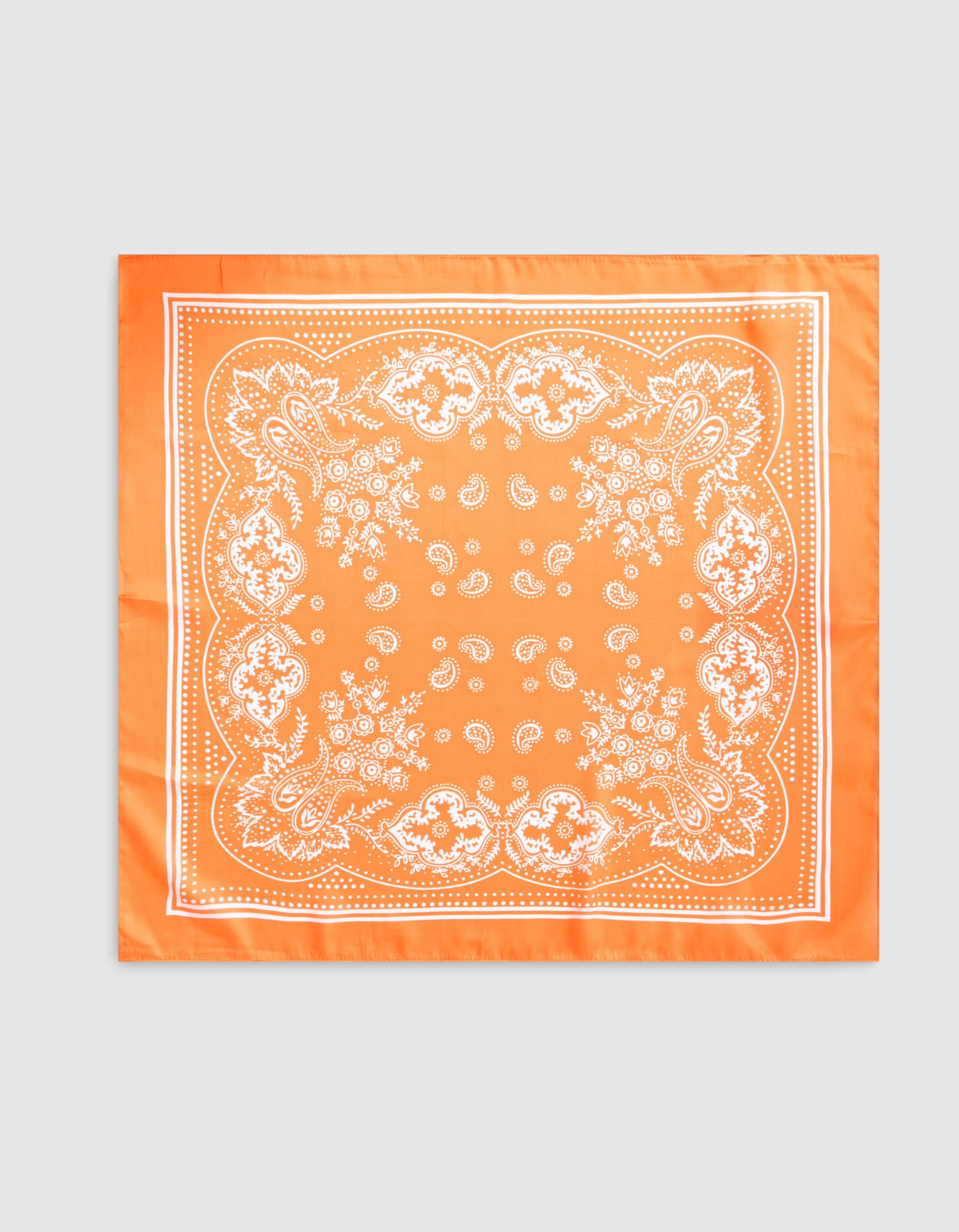 Satijnen Paisley Sjaal Oranje SHOEBY ACCESSOIRES