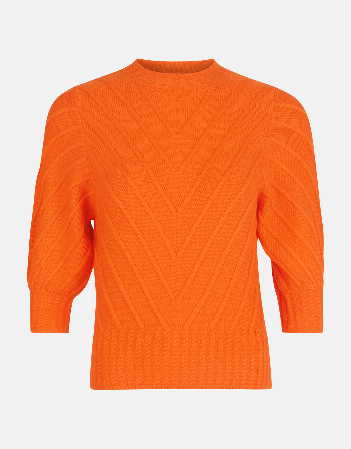 Diagonaal Trui Oranje SHOEBY WOMEN