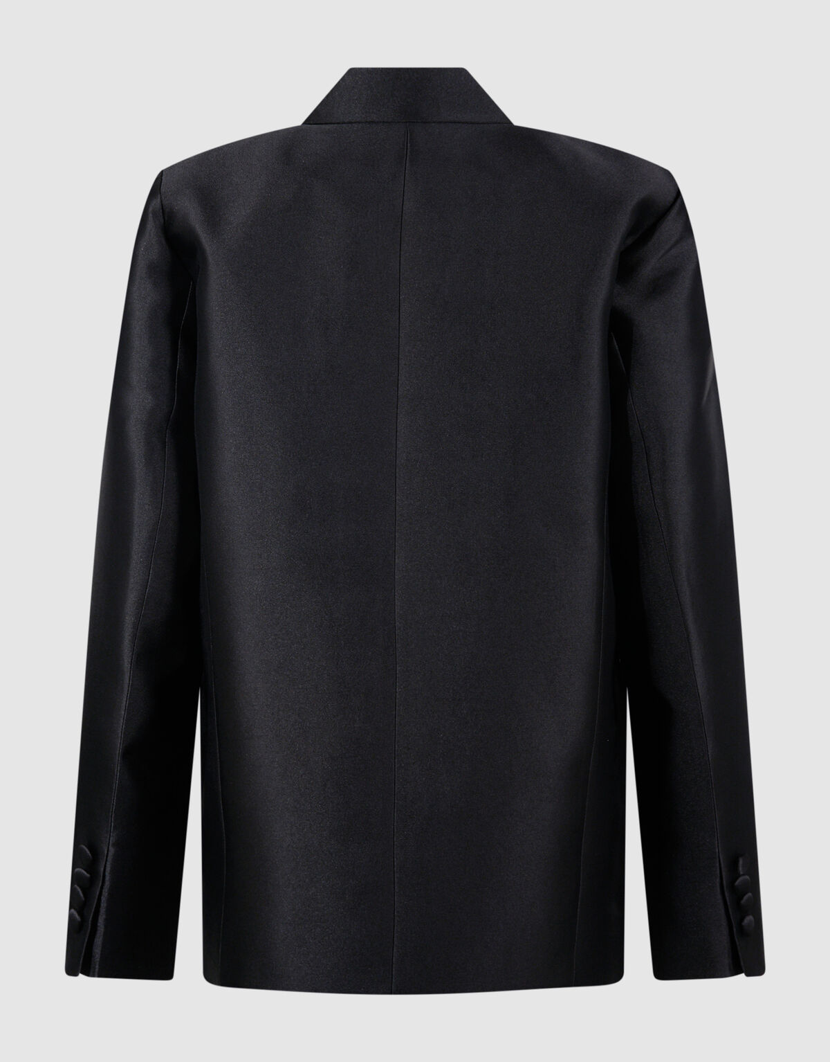 Oversized Satijn Twill Blazer Zwart SHOEBY WOMEN