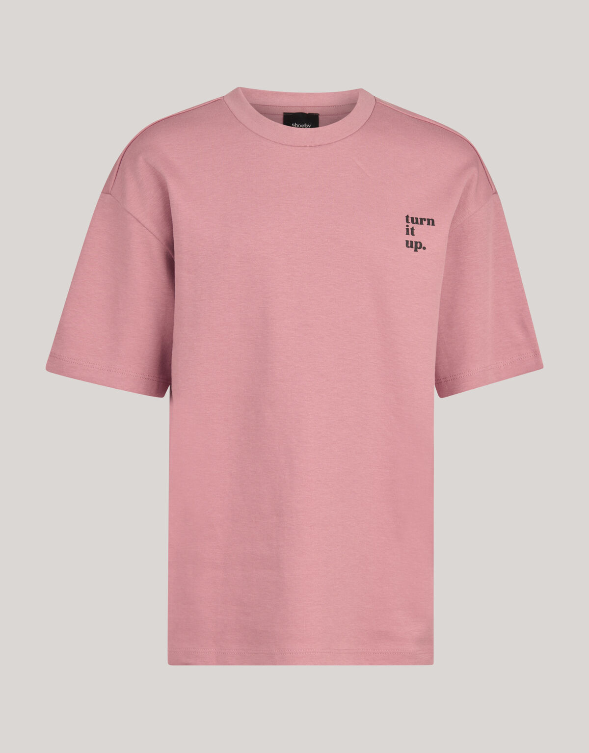 Heavy Basis T-shirt Donkerroze SHOEBY BOYS