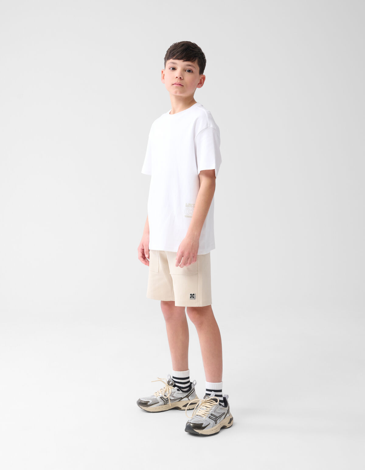 Heavy Basis T-shirt Wit SHOEBY BOYS