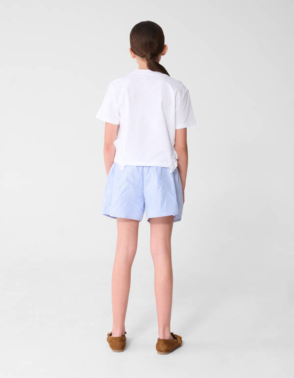 Ruffle Pineapple T-shirt Wit SHOEBY GIRLS