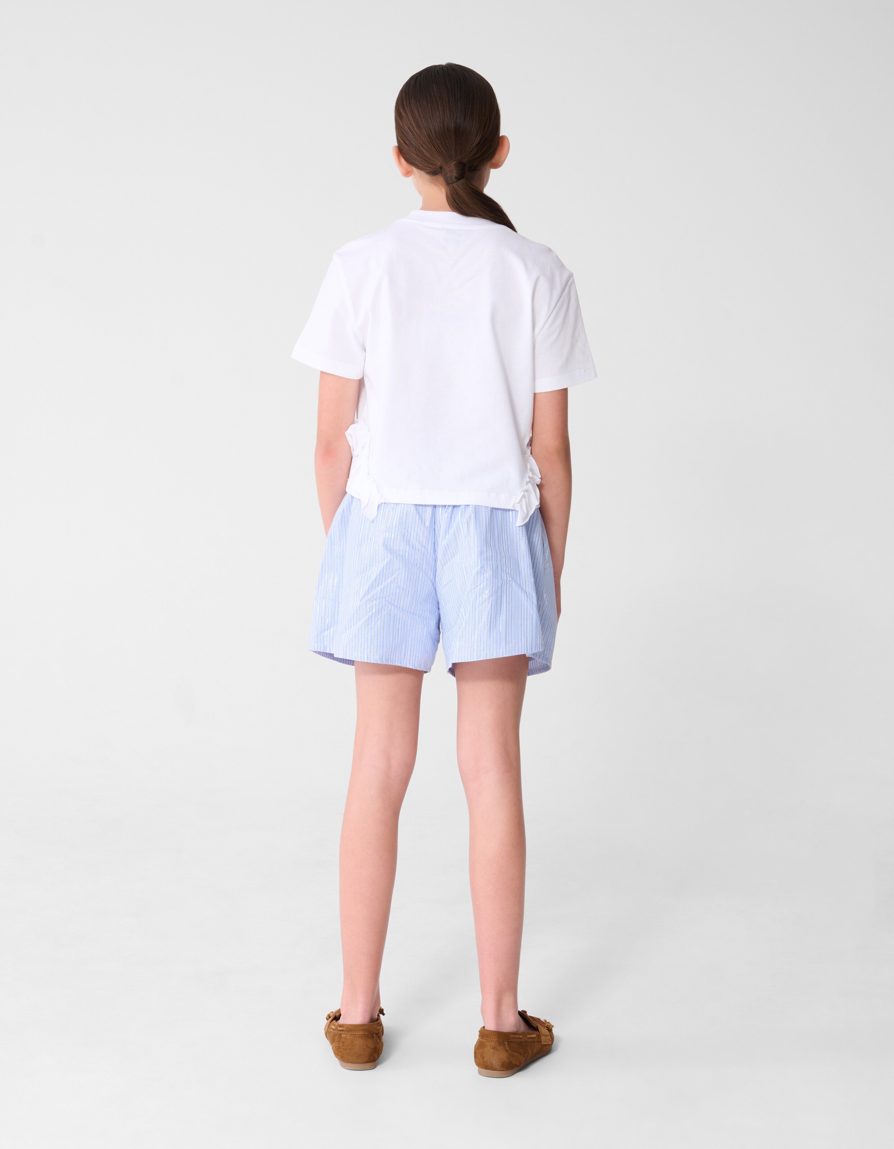 Ruffle Pineapple T-shirt Wit SHOEBY GIRLS