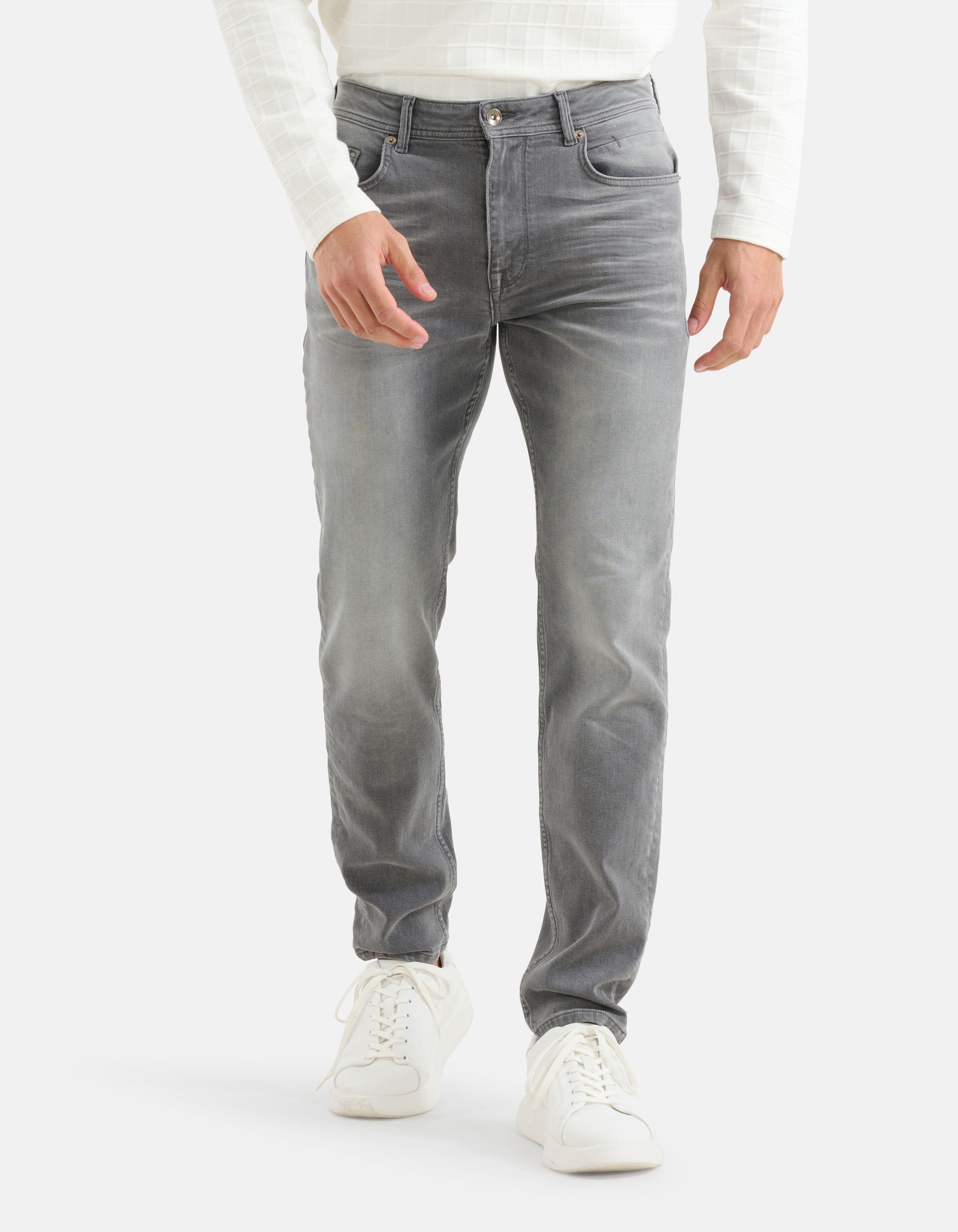 Slim Fit Jeans Washed Grey L32 SHOEBY MEN